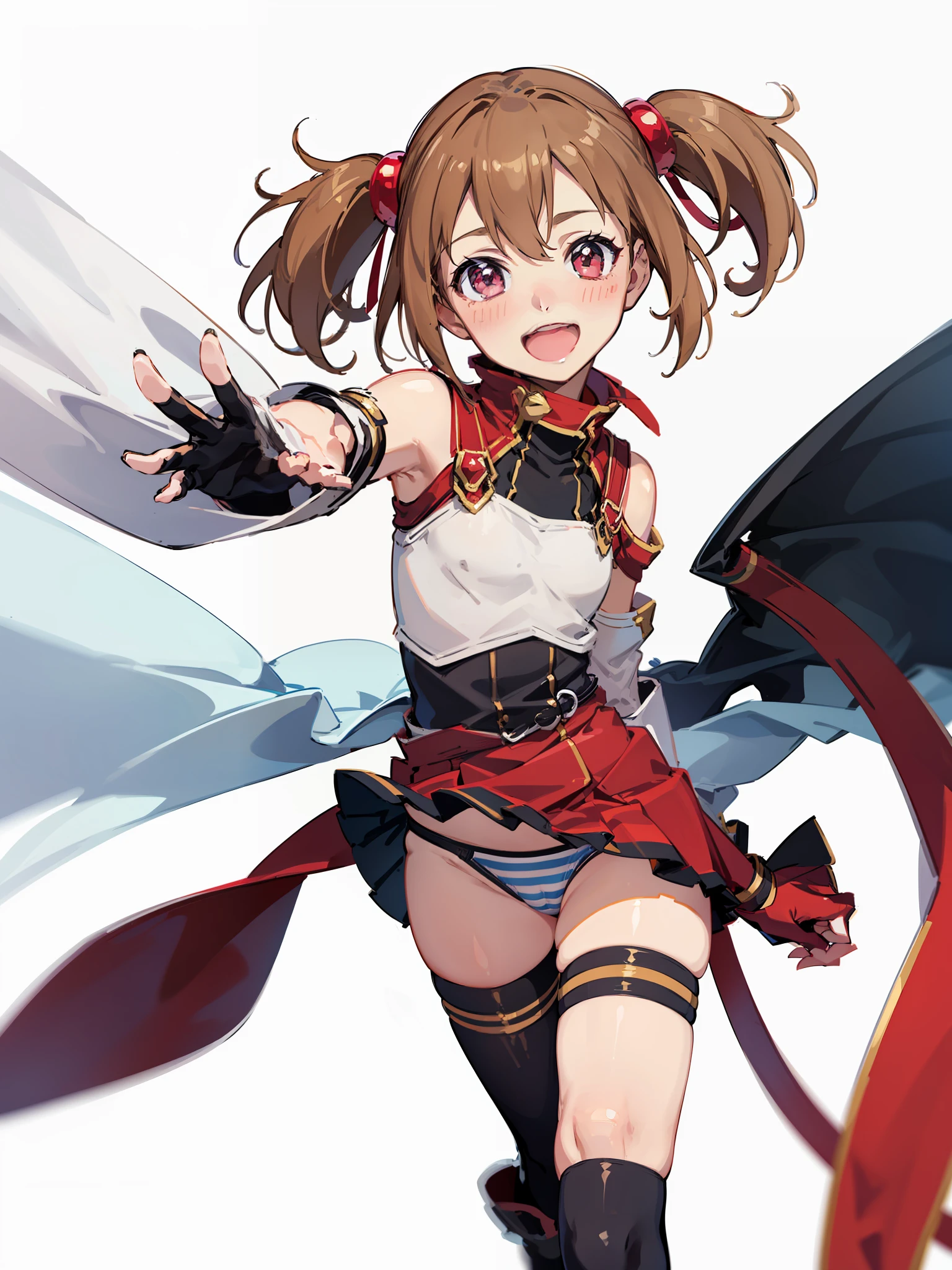 Anime girl with a sword and a dress and gloves - SeaArt AI