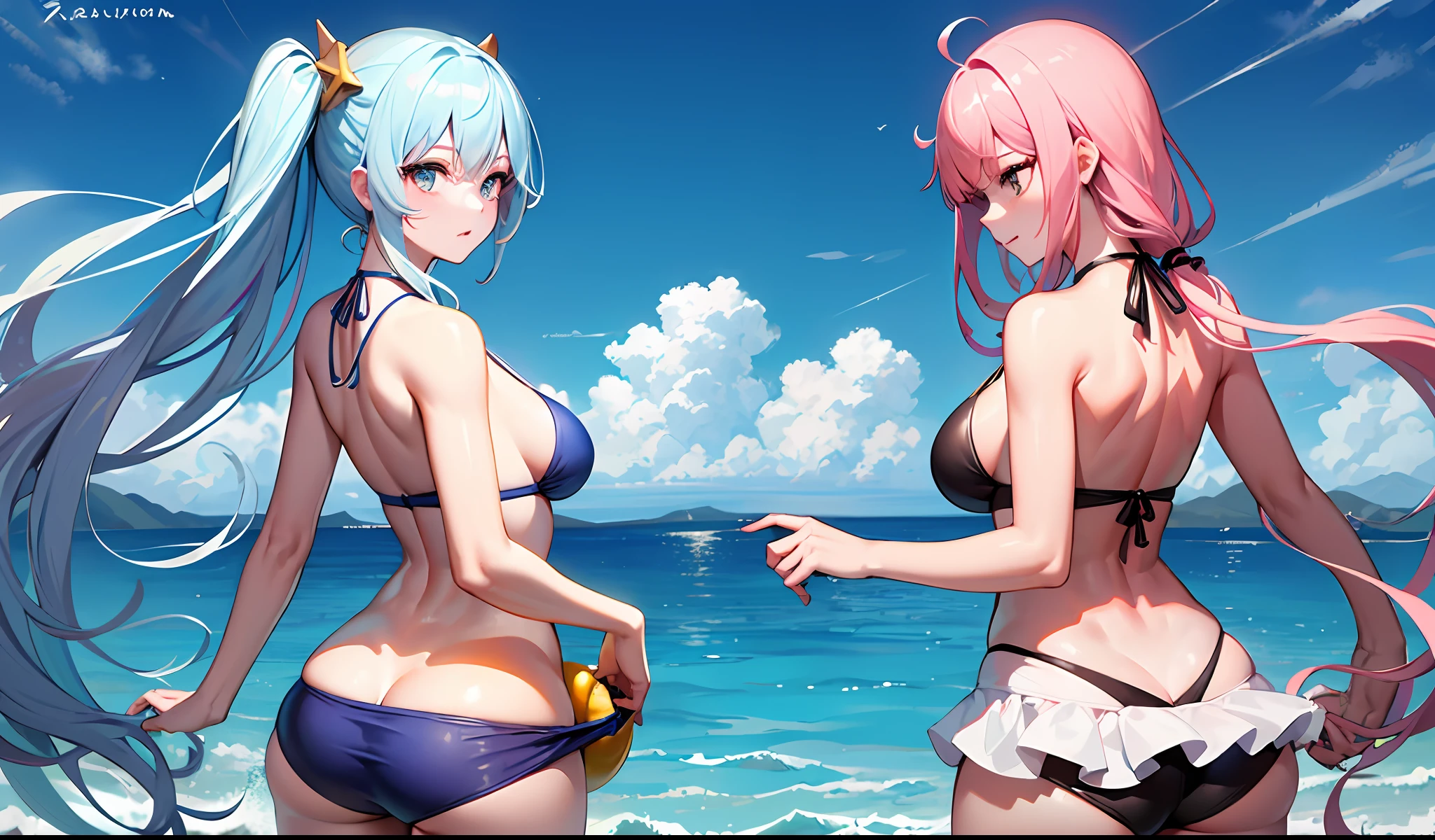 The theme of this summer swimsuit skin is a refreshing ocean breeze,The design is inspired by the various marine life and landscapes in the Azur route。The main color of this swimsuit is bright blue,With white wave patterns and starfish、Patterns of seahorses and other creatures,Let people feel the freshness and comfort of the sea。
The swimsuit is very well designed,Built with ergonomic principles,Make the wearer more comfortable when swimming。The back is designed with a low back,Reveals the beautiful back line and collarbone of women,It is sexy and more breathable and comfortable。ao mesmo tempo,The material of the swimsuit is also very soft and comfortable,Makes swimming in the water more fluid。
Additionally,This swimsuit also comes with some accessories,Such as starfish hair ornaments and seahorse necklaces,Make the whole look more perfect。Overall,This summer swimsuit skin is both fresh and comfortable and full of marine charm,It is a beautiful and fashionable choice that is very suitable for female ship ladies on the Azur route。
