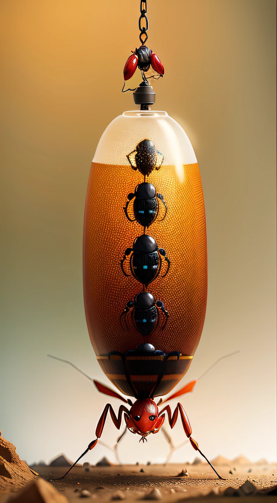Super ant lifts up to 50 times its own weight, impressionante, realista, super detalhado, intricado