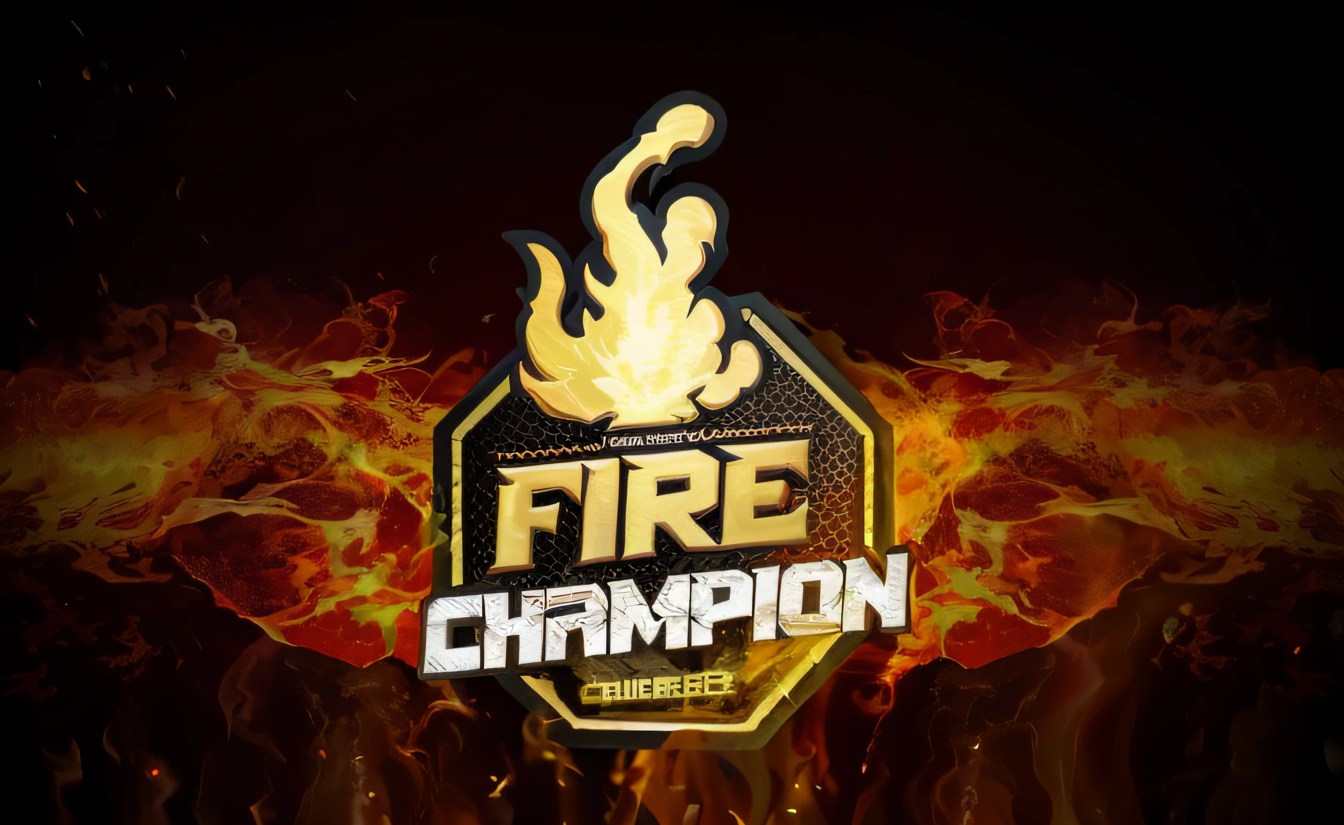 um close up de um logotipo de fogo com chamas ao fundo, (fire), Fire and explosion, fire, fire and explosions, tema fogo, league of legends champion, fogoso, atmosfera ardente, fogo em todos os lugares, Fire explosion, The background is on fire, lugar de fogo rugindo, fire in the background, Fogo livre, fogo no fundo --auto
