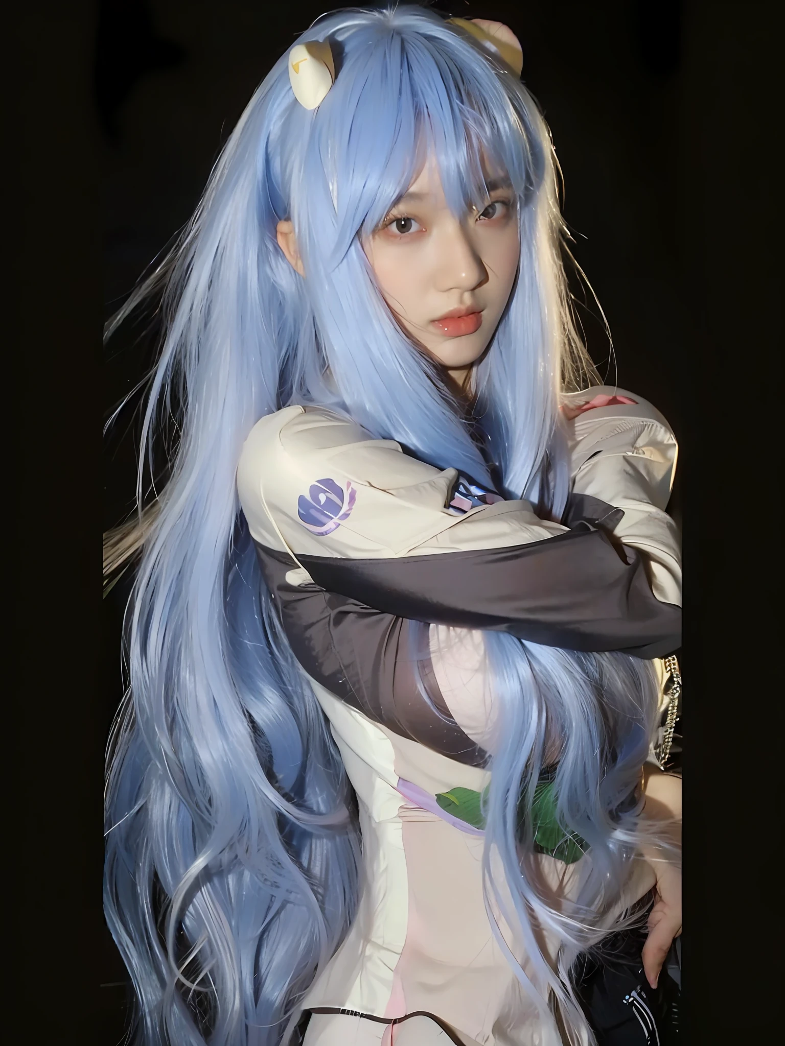 (Large breast:1.4),(shirt:1.4),(Best quality,masterpiece,ultra high res,(photorealistic:1.4),1girl,(16 years old:1.4),(long hair:1.6)