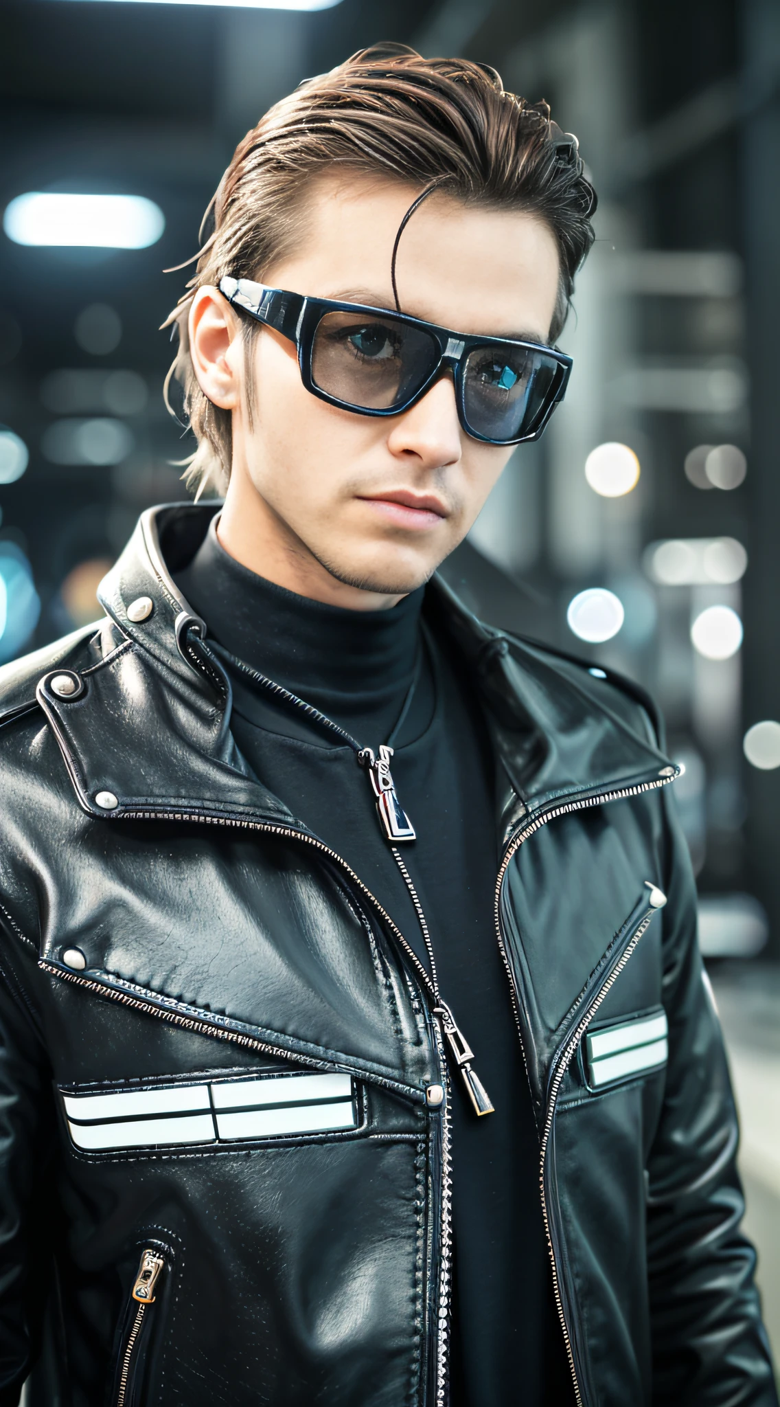 There's a man wearing a pair of glasses and a watch, futuristic glasses lenses, cyber goggles, cyberpunk eye wear, futuristic ar glasses, futuristic sunglasses, Cybernetic style, futuristic spy, tech glasses, filme ainda de um ciborgue legal, Futuristic, ciborgue macho, Futuristic style, visual futurista, Ciborgue Macho, Atraente Sci - Fi-Face, vestindo futurista --auto