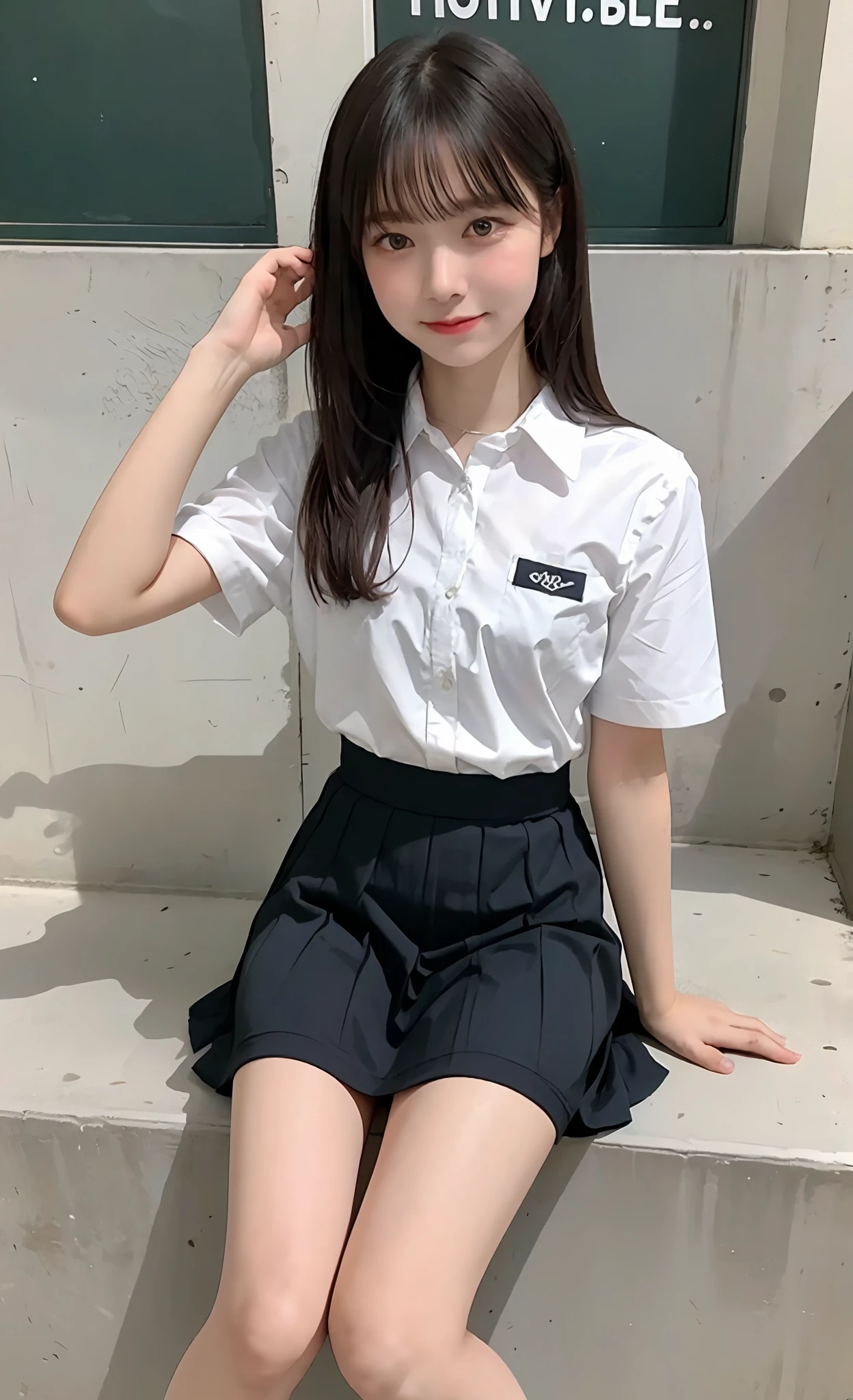 Visible or invisible、High school students、Skirt short、jk、Slightly larger chest、Beautiful feet、cute little、Adult Poi