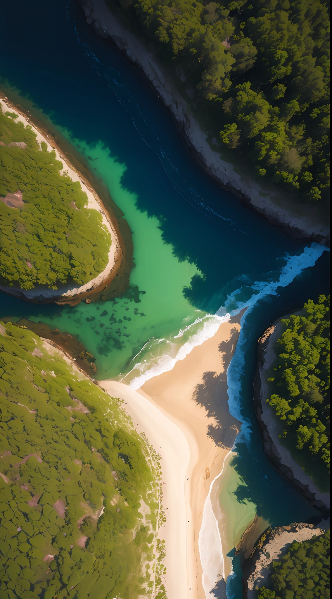 obra-prima, corpo inteiro, Aerial view, Uma linda Elfo, seios grandes, bikini verde, em uma floresta, dia, Very detailed lighting, Dramatic, trending digital art in Artstation 8k HD realistic detailed high definition, detalhado, textura da pele, hiper detalhado, textura de pele realista, armadura, melhor qualidade, ultra alto nada, (fotorrealista: 1.4), alta resolução, detalhado,  foto crua, sharp re, por Lee Jeffries Nikon D850 Film Fotografia de Stock 4 Kodak Portra 400 Camera F1.6 Lens Rich Colors Hyper Realistic Texture Dramatic Lighting UnrealEngine trend in ArtStation Cinestill 800