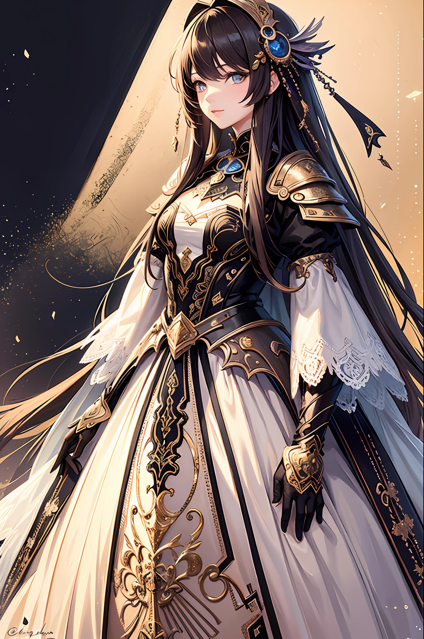 (tmasterpiece,top Quority,best qualtiy,offcial art,Beauty and aesthetics:1.3),(1girl:1.3),Extremely meticulous,(s fractal art:1.3),extremely colorful,armor