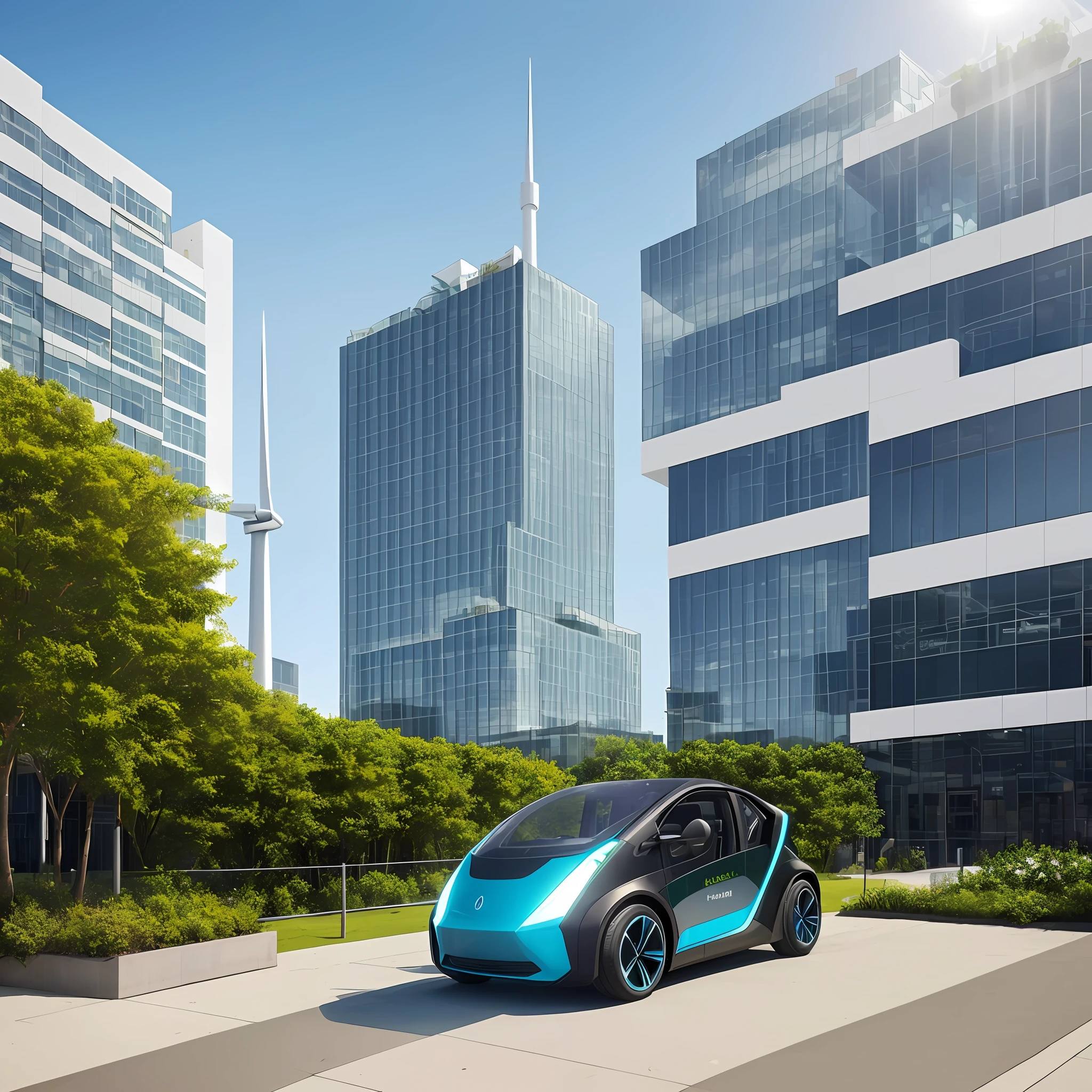 Welcome to Neonova, the city of the future! As you make your way through the entrance gates, you're greeted by a breathtaking view of gleaming skyscrapers stretching to the horizon. The architecture is a perfect fusion of geometric shapes and elegant curves, made with advanced and sustainable materials.
Public transport is fully autonomous and powered by clean energy. Silent flying vehicles hover in the sky, connecting the city's diverse neighborhoods through air traffic networks. For those who prefer to get around by land, smart streets are covered by solar panels that power state-of-the-art electric vehicles, making travel efficient and environmentally friendly.
The buildings are true technological marvels. They are covered by smart glasses that automatically adjust to the intensity of the light, providing natural lighting and reducing the need for artificial energy. Vertical gardens adorn the facades, providing clean air and harmonious living spaces.
Augmented reality technology is everywhere. Citizens can interact with holograms and virtual interfaces projected into the physical space, facilitating access to information, services and entertainment. The buildings are equipped with artificial intelligence systems that constantly monitor environmental conditions, safety and energy efficiency.
Energy is generated in a decentralized manner through solar panels, wind turbines and other renewable sources. Vertical power towers capture the force of the winds and convert it into electricity. The city is an example of sustainability, with a resilient infrastructure capable of adapting to climate change.
Everyday life is facilitated by virtual personal istants, which are always present on wearable and home devices. These assants perform daily tasks, from shopping to controlling home devices, all through