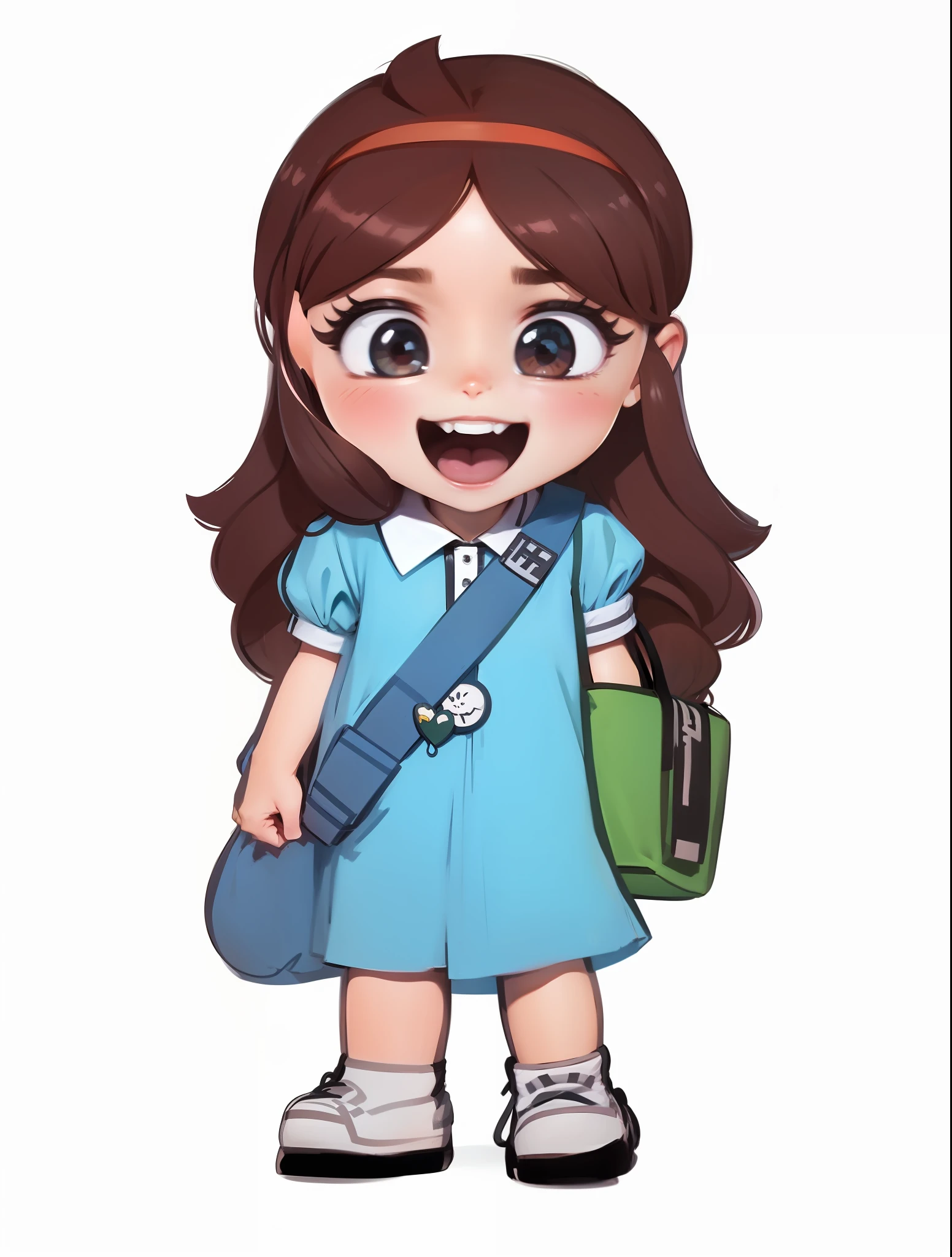 Desenho estilo anime donghua, desenho digital, cores vibrantes, menina meiga, sorridente, obra prima