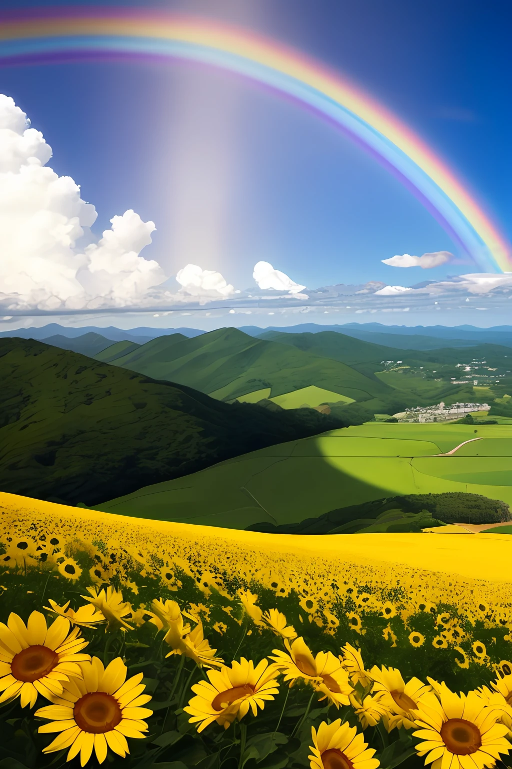 rainbows、angelicales、feather、blessings､A smile、Blissful、Happiness、optic 、夏天、himawari --auto