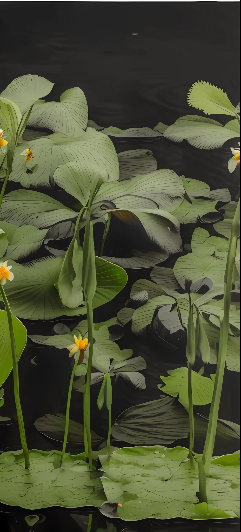 arafed image of a large lily leaf in a lake, lily pads, lily pad, green lily pads, waterlily pads, Natureza Bonita, natureza realmente bonita, lotus pond, lily pad, lying on lily pad, inacreditavelmente bela, incrivelmente bonito, bela foto, Nymphaea, lotuses, lotuses, lotus flowers on the water, Beautiful image