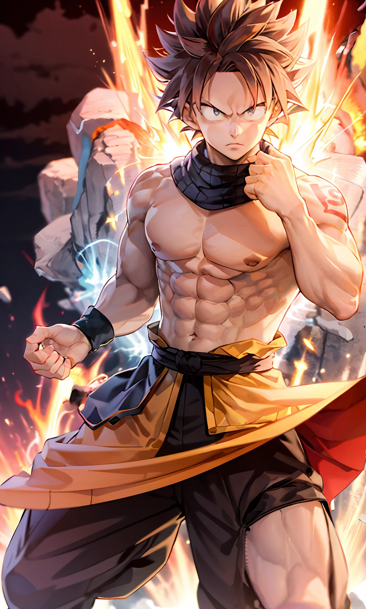 Dragon Ball Goku wallpaper Dragon Ball Goku wallpaper, ultra instinct, Badass anime 8 K, 4k manga wallpapers, 4K anime wallpaper, Anime wallpaper 4K, Anime wallpaper 4 k, an epic anime of a energy man, Highly detailed portrait of Goku, style of anime4 K, Anime art wallpaper 4k, Anime art wallpaper 4 K, portrait of goku，son goku，1boy，Keep one's mouth shut，malefocus，musculous，big muscular male，Rock，obi strip，serious，独奏，spiked hair，topless male，ripped clothing，ultra instinct，黑The eye，Black hair，（（tmasterpiece））