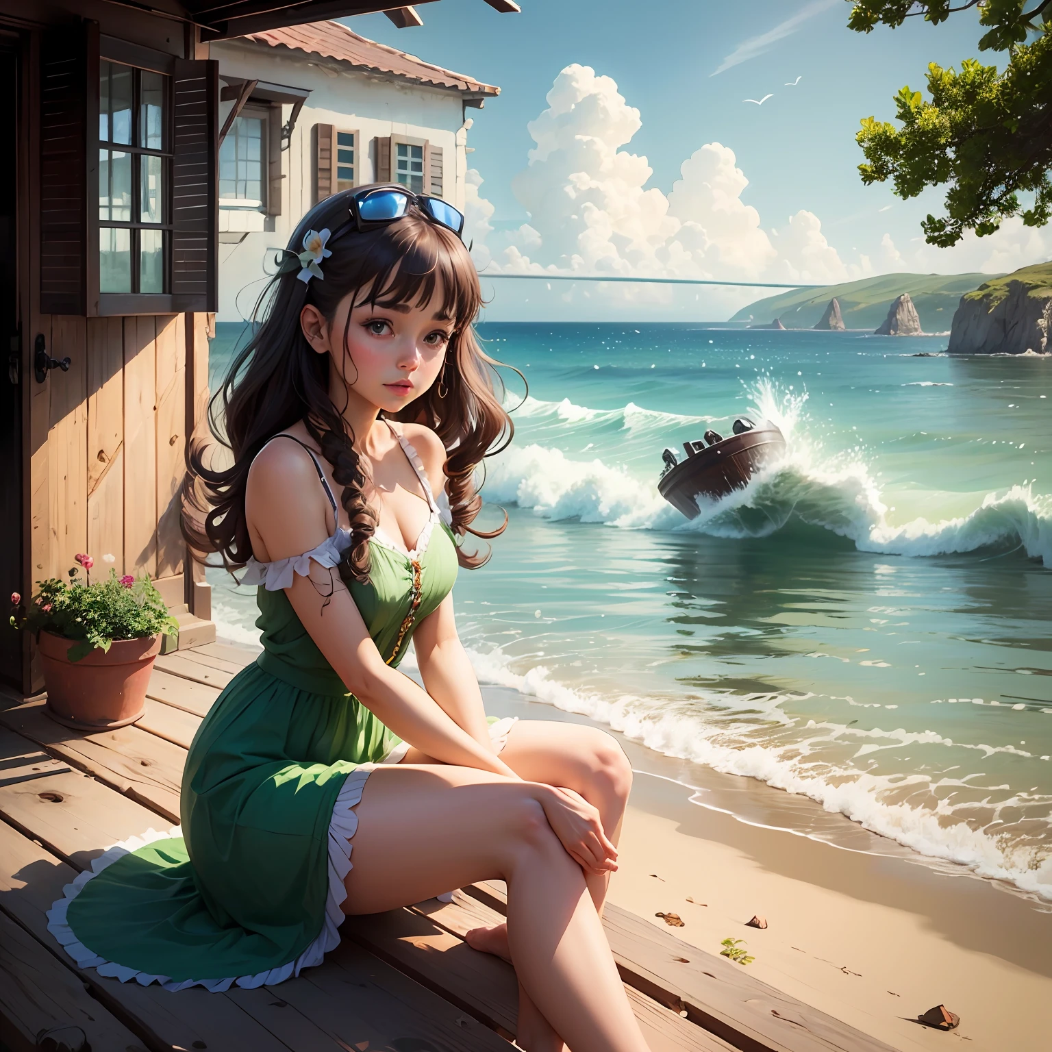 Tiny cute,choppy,Beautiful as a fairy,A beautiful woman who fell in love with the country --auto