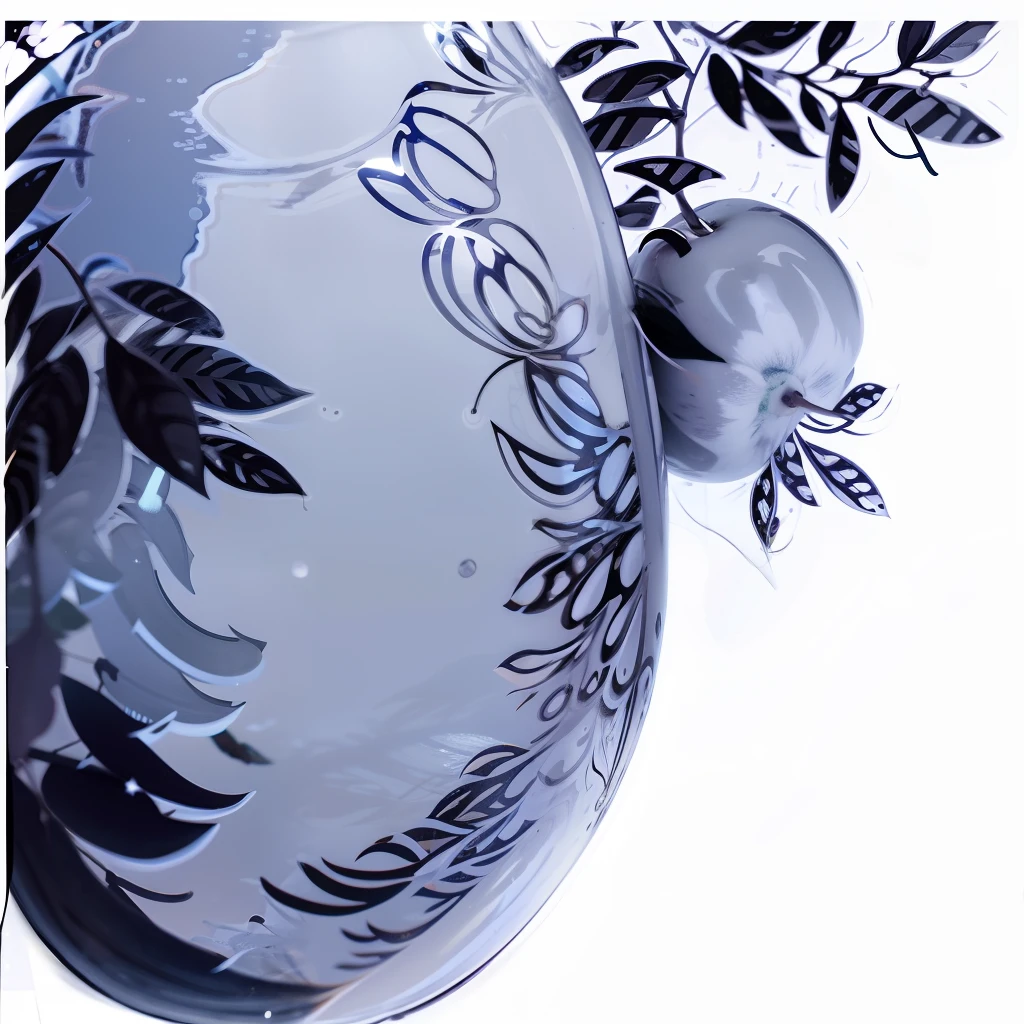 Half a pear blossom