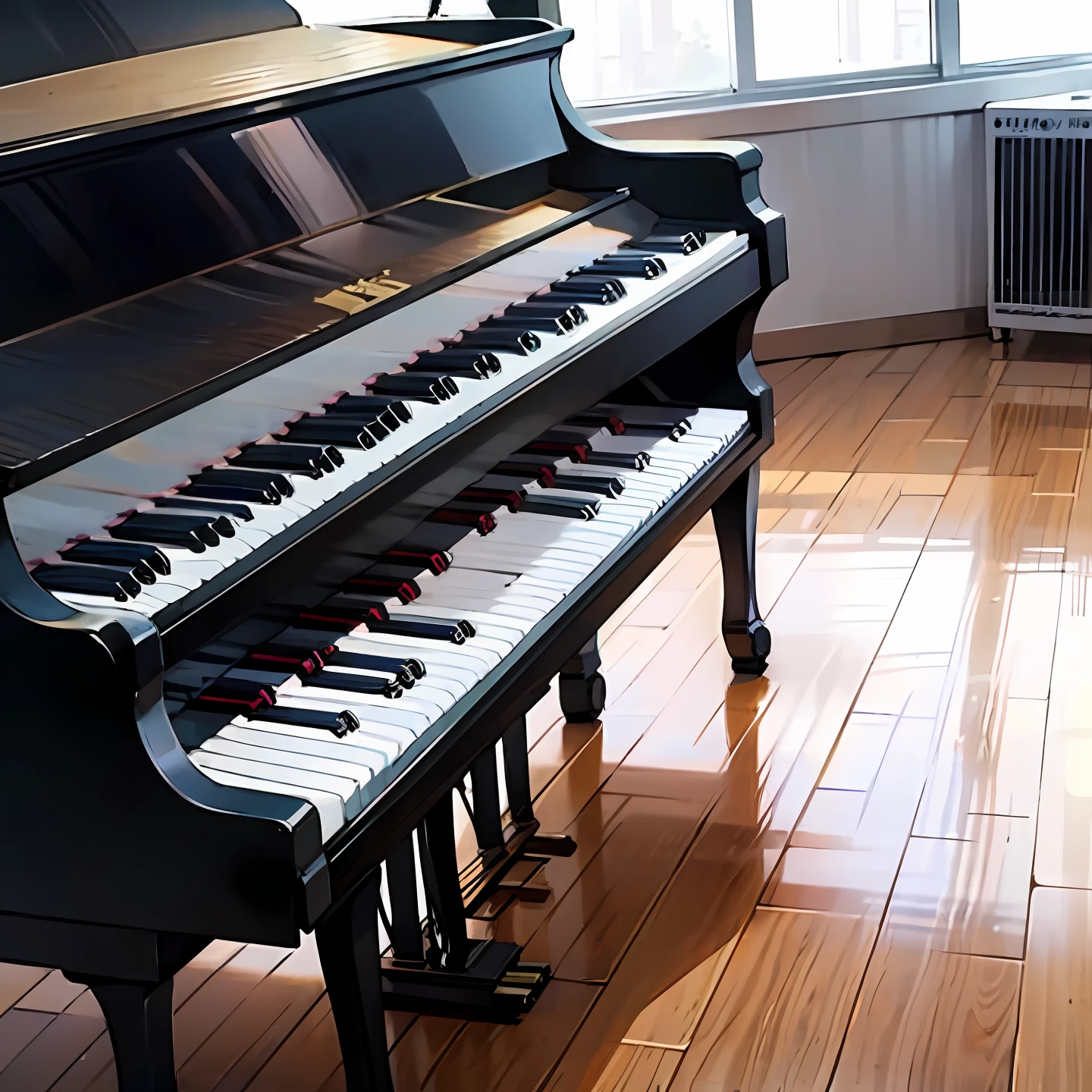 A piano training studio