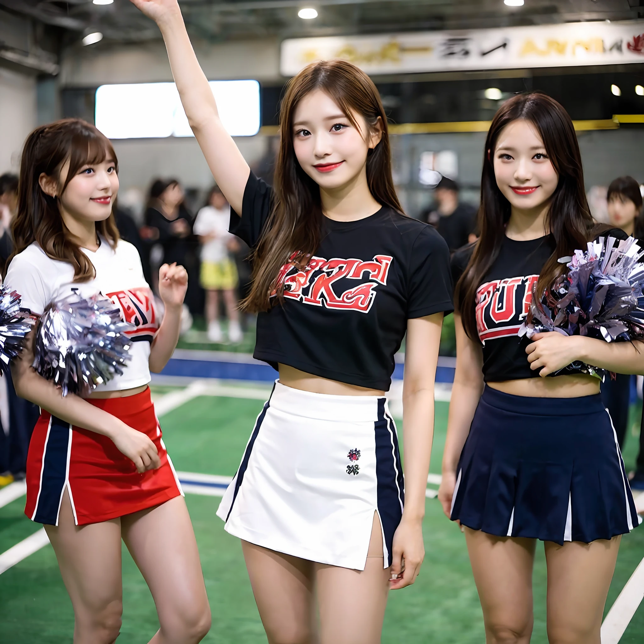 20-year-old Japan female、cheer girl、Mini skirt --auto