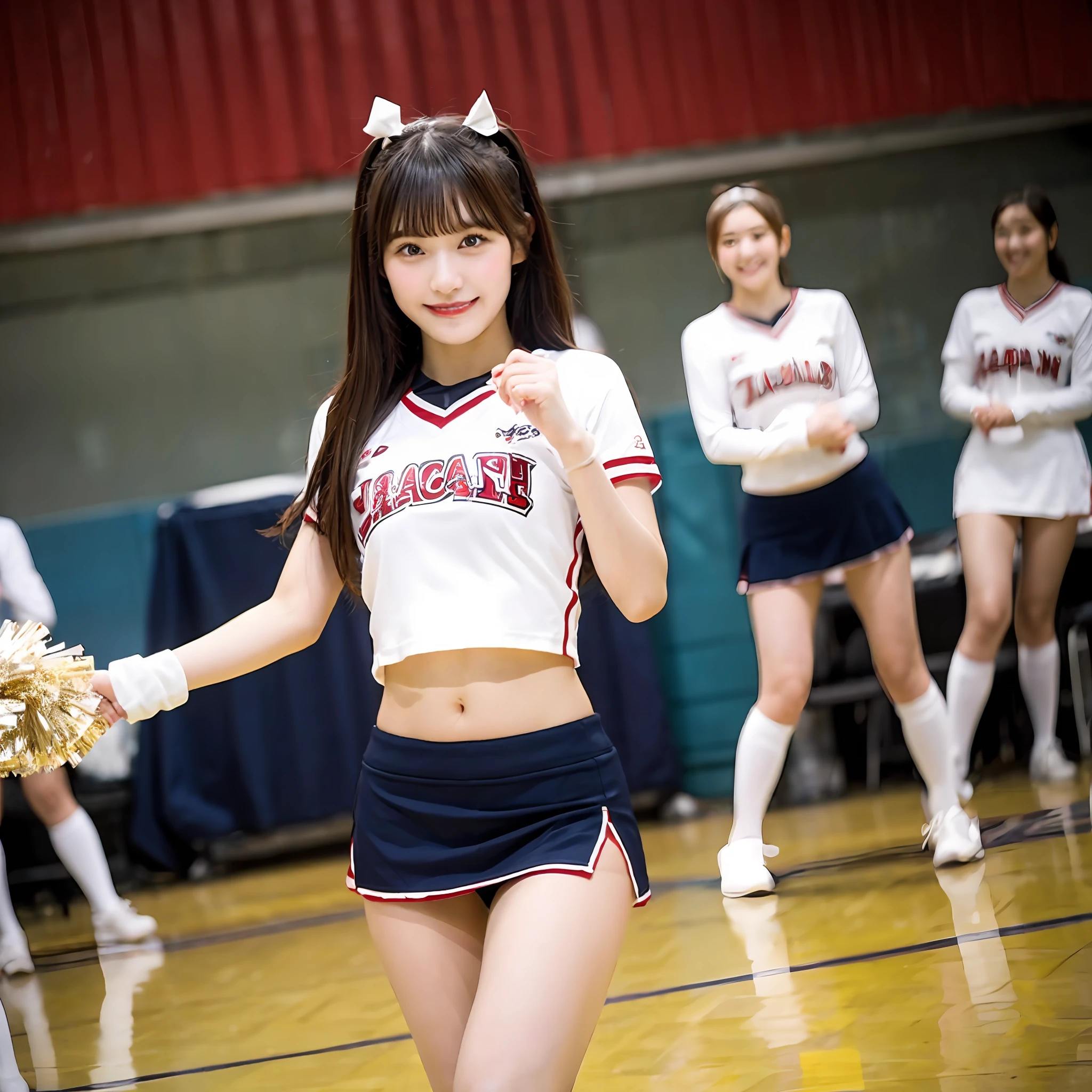 20-year-old Japan female、cheer girl、Mini skirt --auto