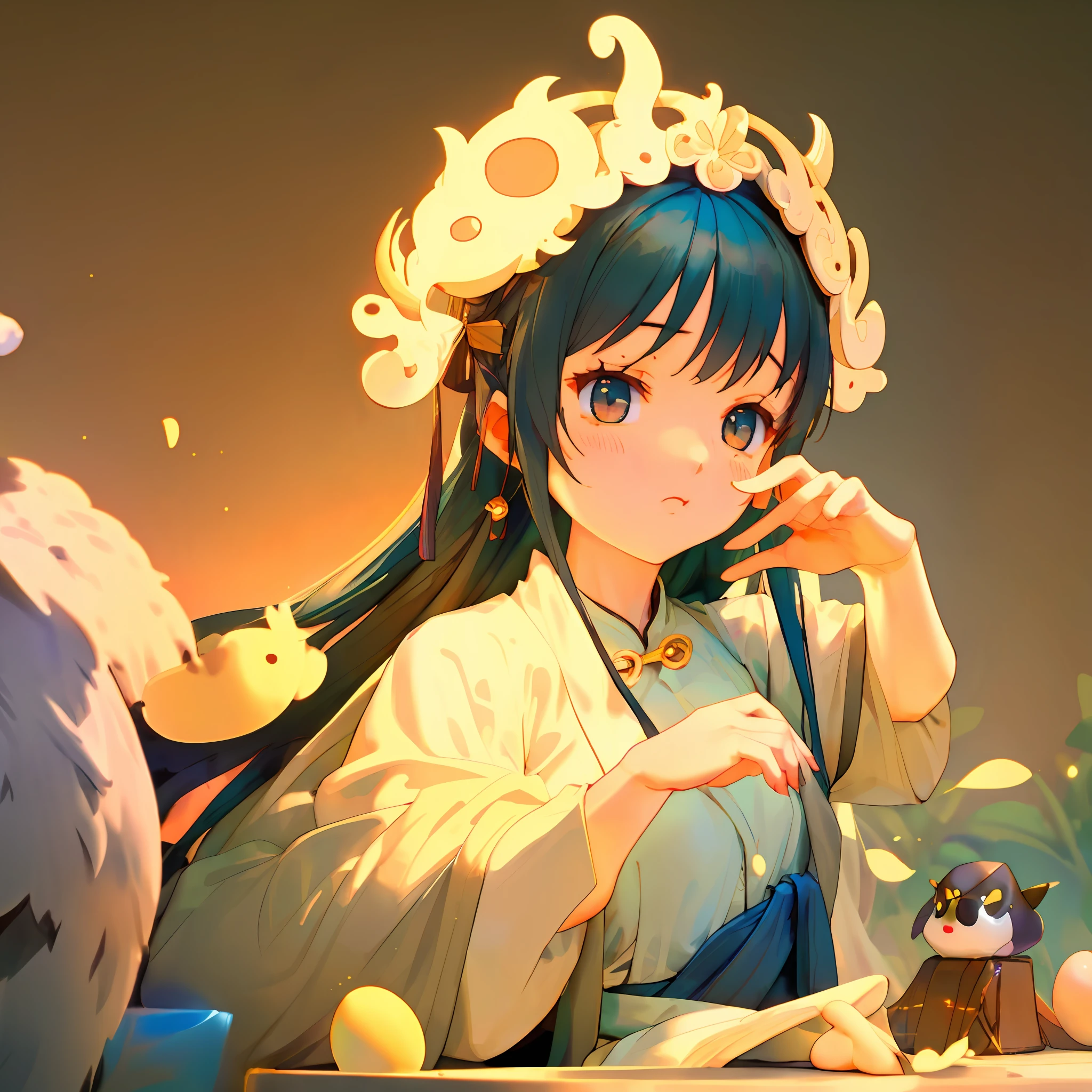 China-style,比基尼,Chest straight,B cup,Long hair,Stand by your side for a city night,The lights are colorful,The light focused on her,with thin legs,Thin waist,Bring a hand ornament,Goose egg face,HighestQuali, 超高分辨率,Beautiful face details,Real human skin,Gentle expression --auto