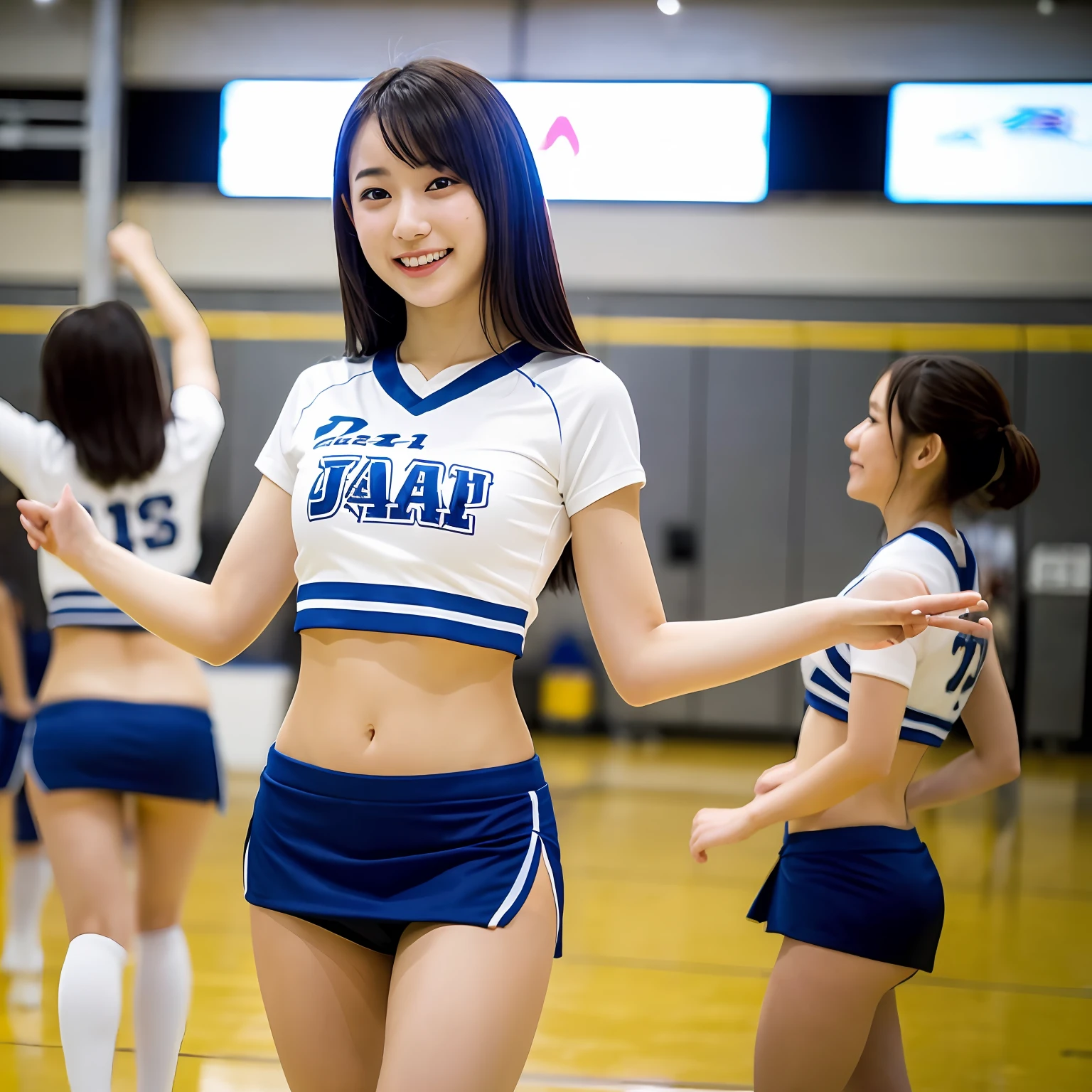 20-year-old Japan female、cheer girl、Mini skirt --auto