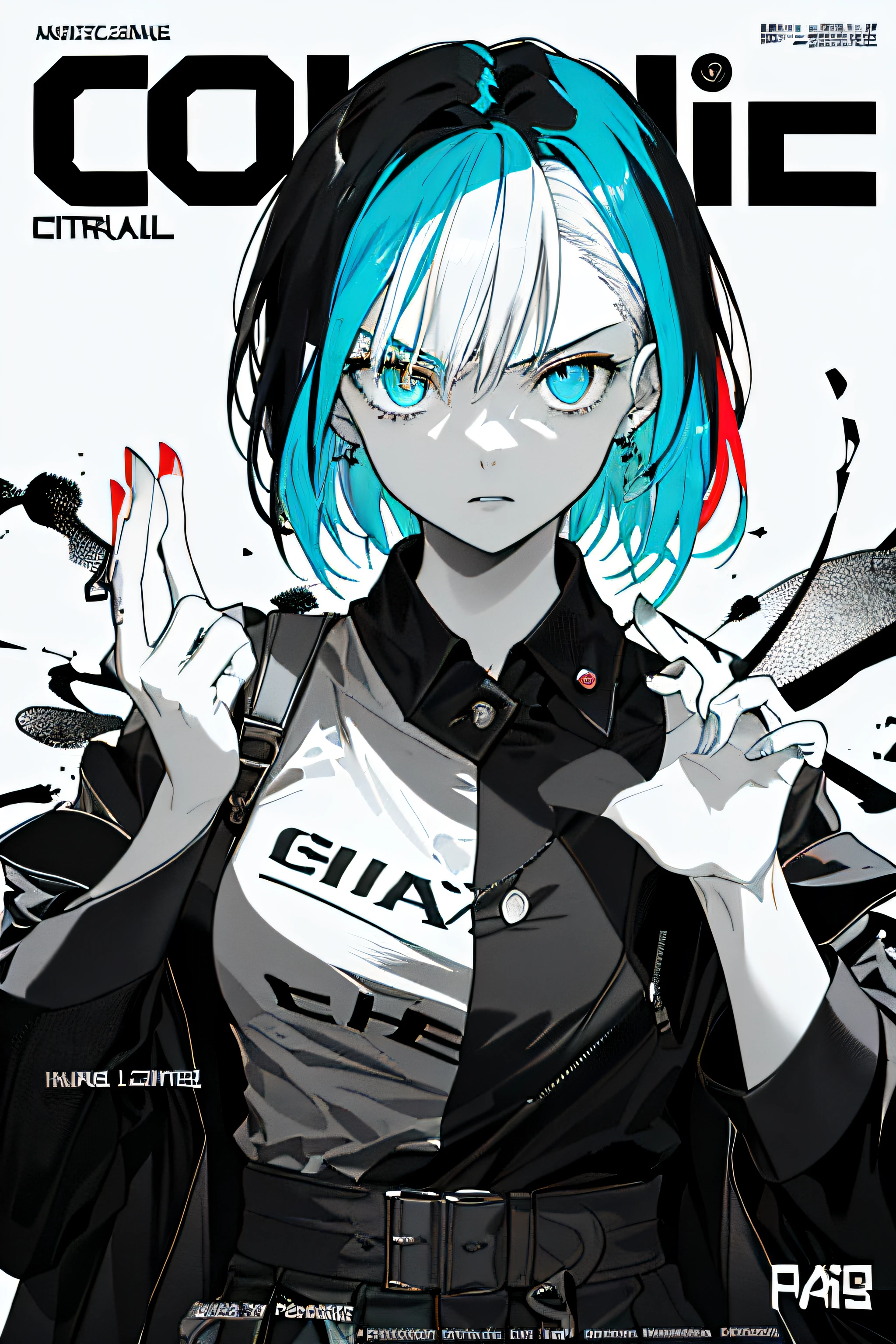 ((((dramatic))), (((gritty))), (((intense))) film poster featuring a young woman as the central character. She stands confidently in the center of the poster, wearing a stylish and edgy outfit, with a determined expression on her face. The background is dark and gritty, with a sense of danger and intensity. The text is bold and attention-grabbing, with a catchy tagline that adds to the overall feeling of drama and excitement. The color palette is mainly dark with splashes of vibrant colors, giving the poster a dynamic and visually striking appearance,tachi-e
(magazine:1.3), (cover-style:1.3), fashionable, woman, vibrant, outfit, posing, front, colorful, dynamic, background, elements, confident, expression, holding, statement, accessory, majestic, coiled, around, touch, scene, text, cover, bold, attention-grabbing, title, stylish, font, catchy, headline, larger, striking, modern, trendy, focus, fashion,