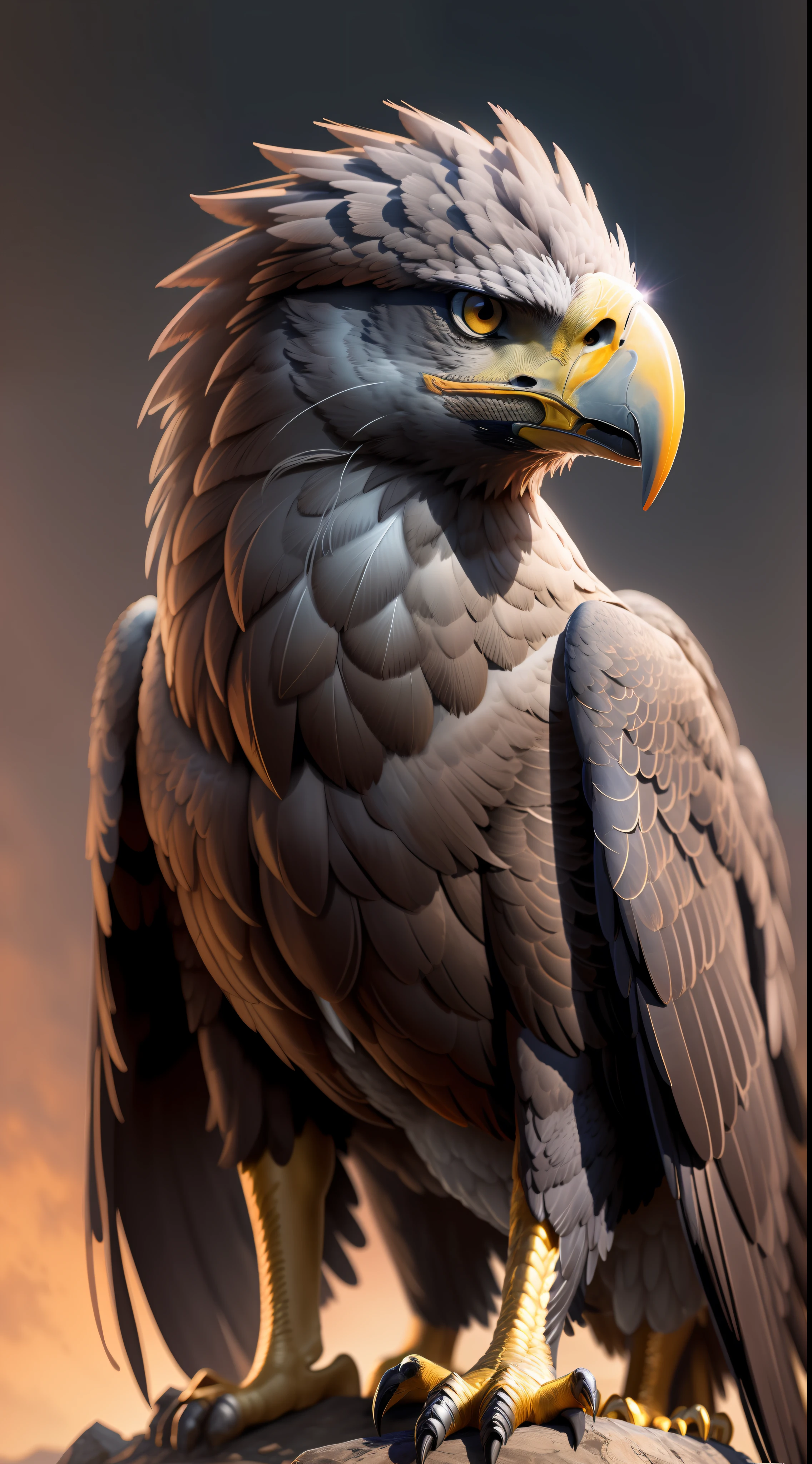 Black eagle,dark night,high resolution, high quality