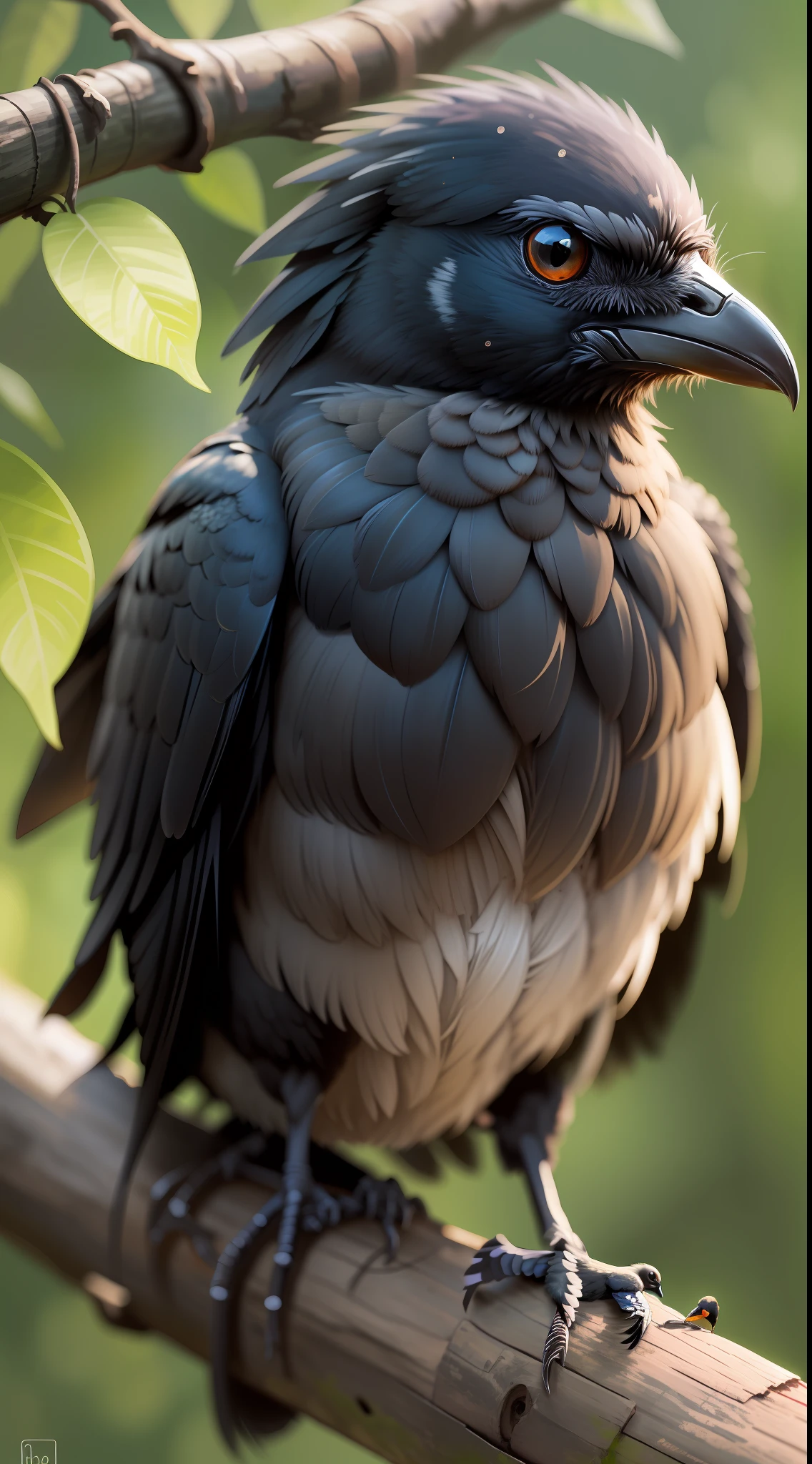Black bird sitting in the tree,black bird,high resolution,high quality,dark background
