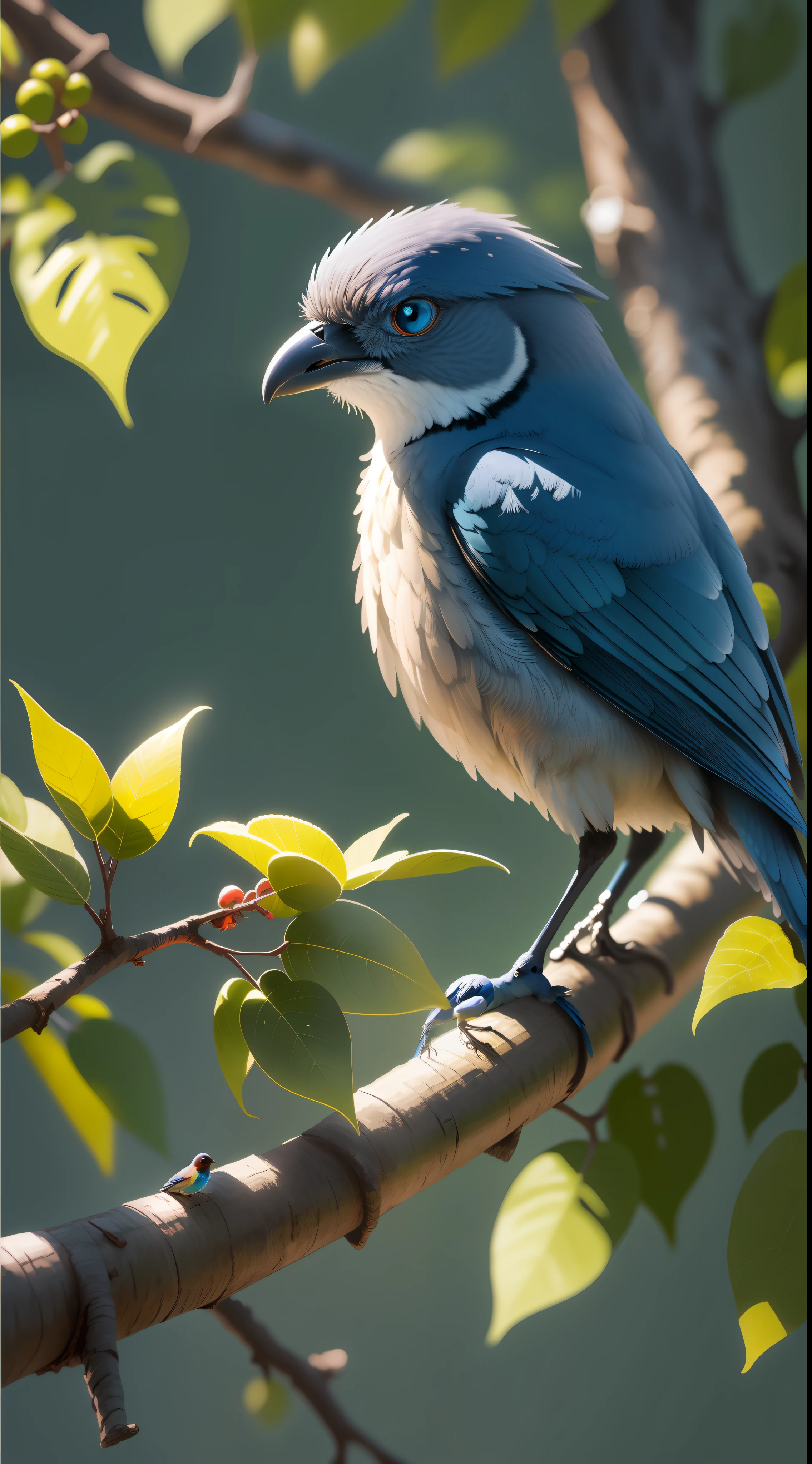 Black blue bird sitting in the tree,black blue bird,high resolution,high quality,dark background