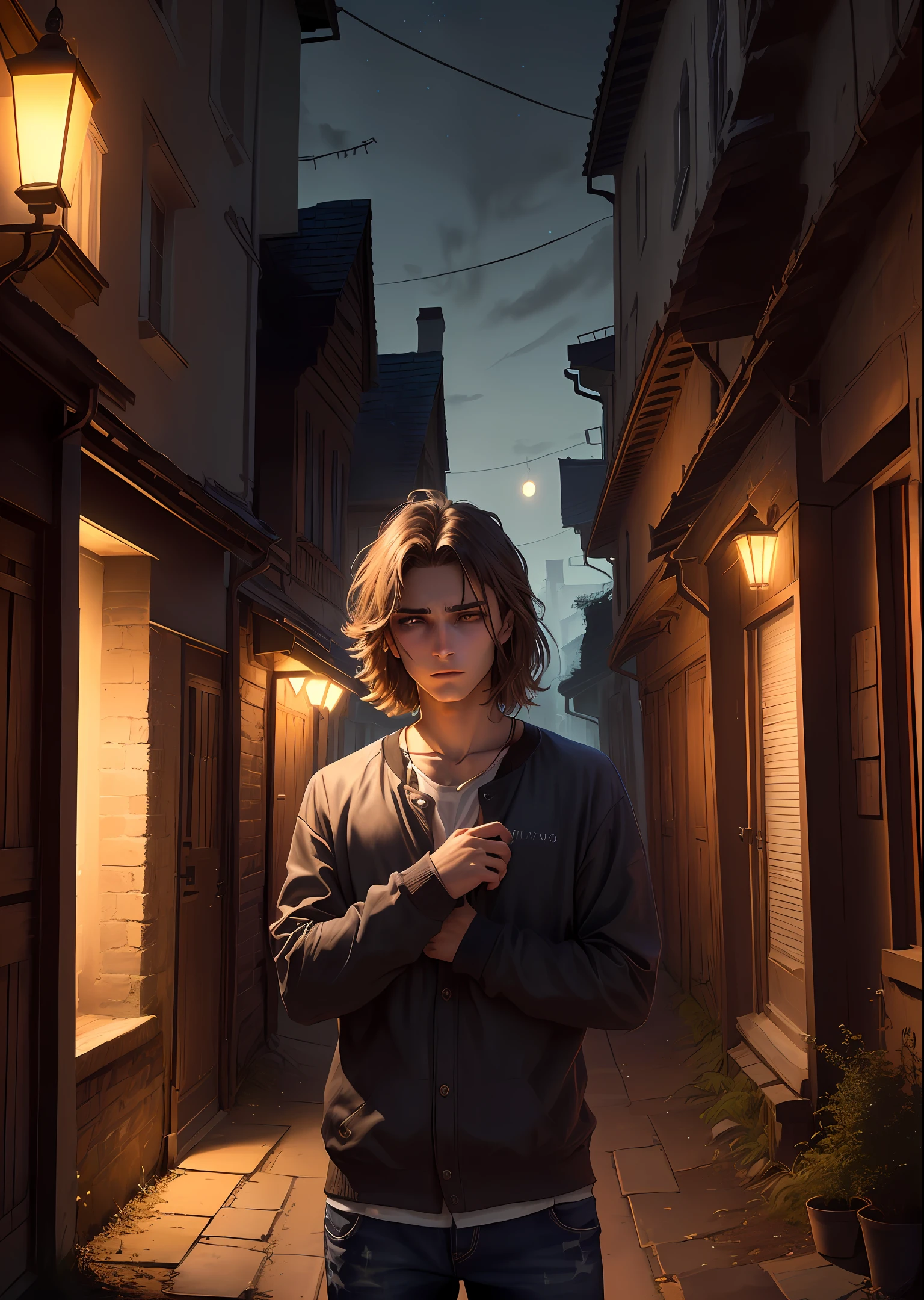 # Tags :
# twilight # odd # ruelle # Deserted # Mysterious # femme # sans visage # batte de baseball # homme # barbe # yeux marron # cheveux mi-longs # nu # sacoche # distress # Cryptic # dim lights # lampadaires # emotions # otage # precious # Captivating story # rebondissements # rencontre # troubled souls # imagination # Hidden secrets # darkness # ruelle nocturne