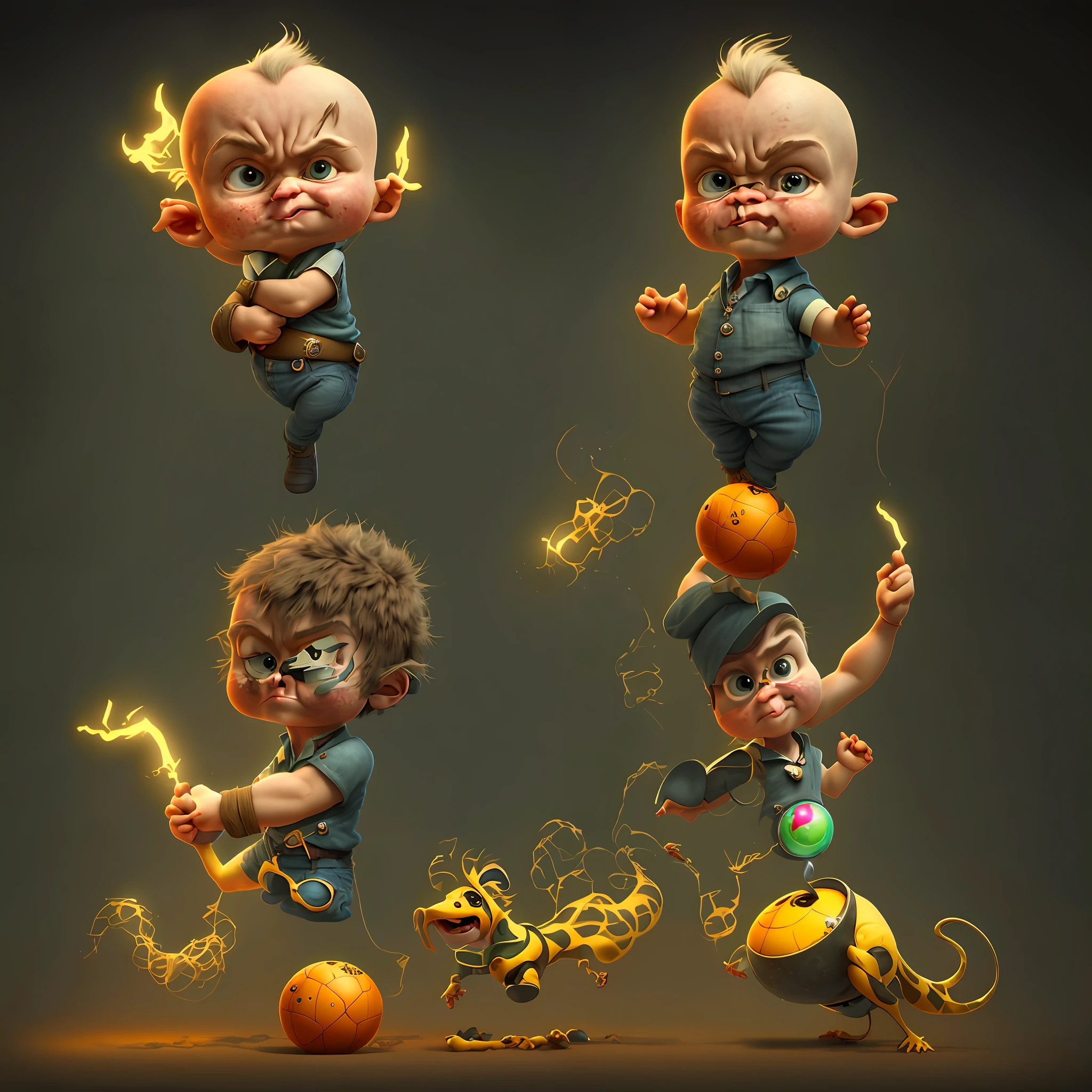 cbzbb, Lars Ulrich, personagem, fofo, pequeno, bonito, Devian Art, Trending Artstation, Digital Art, Detailed, Cute, Realistic, Humanoid, Character, tiny, Cinematic Sho, Cinematic Lights, Lars Ulrich, Looks happy