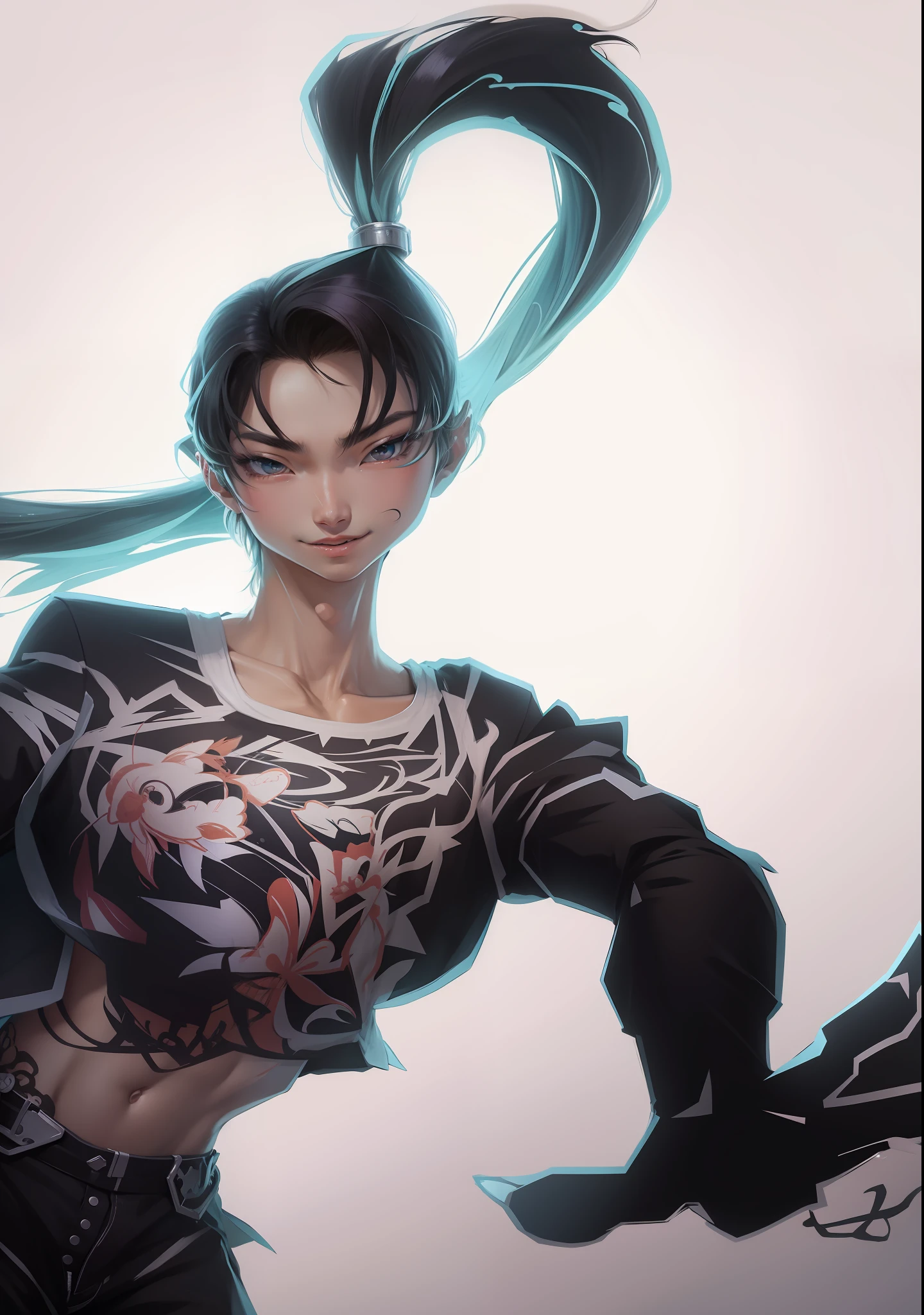 Desenho estilo anime donghua, desenho digital, cores vibrantes, melhor qualidade de imagem, alta resolução, Asian boy, olhos puxados, cabelo castanho, cabelo liso com franja, brincos