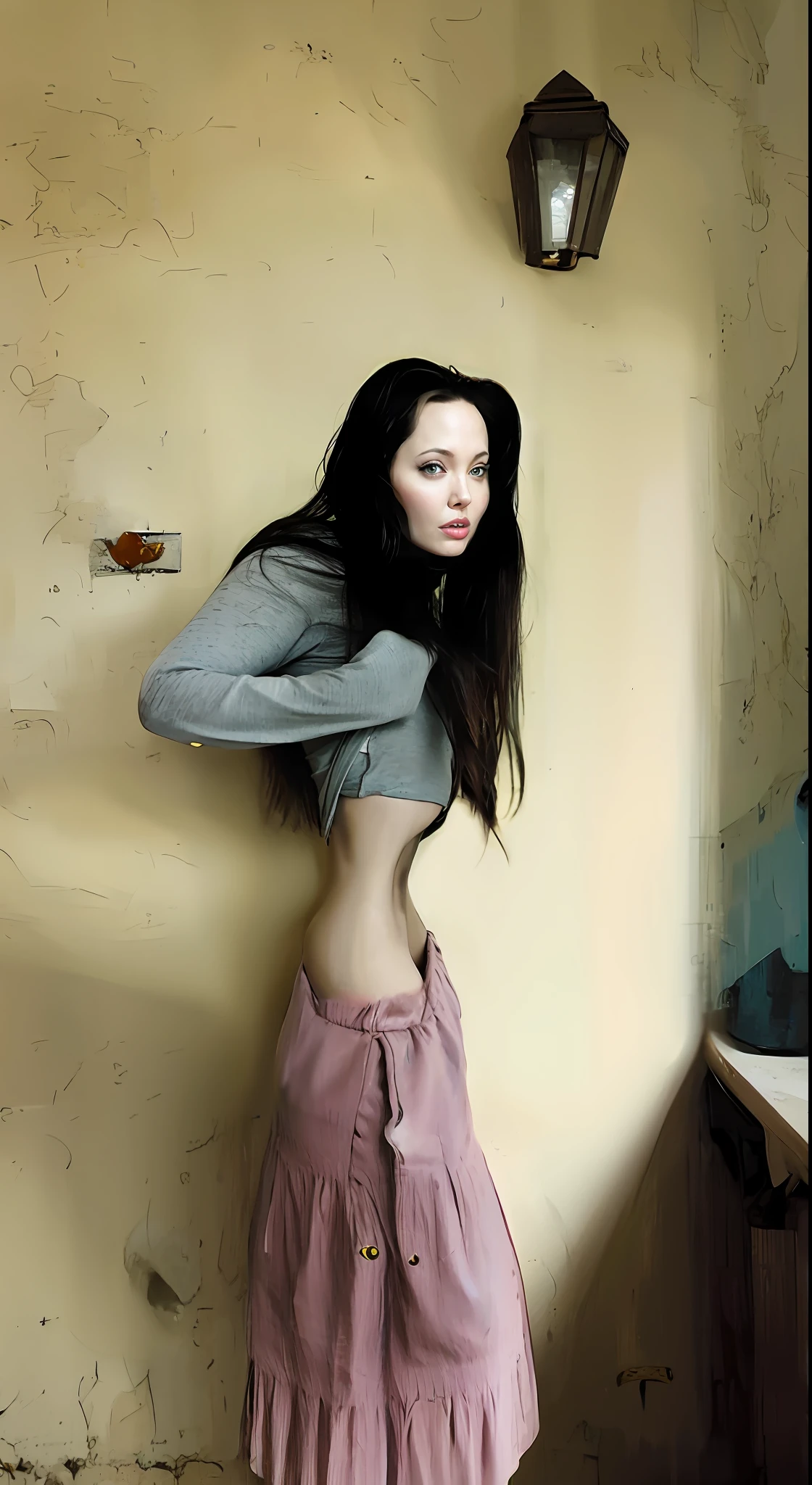 Rostro hermoso de Angelina Jolie