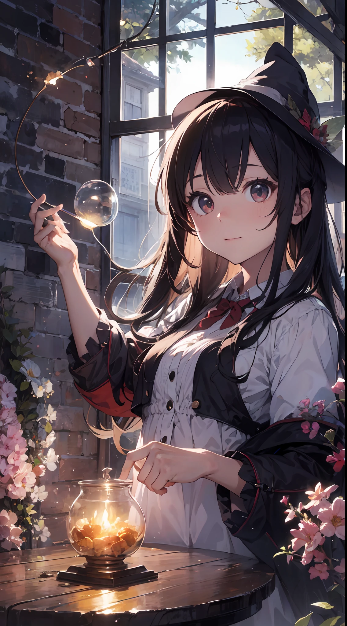 (Master masterpiece、最好质量、highestres、offcial art、Beautifully Aesthetic:1.2)、(Master masterpiece、最好质量、最好质量、offcial art、Beautifully Aesthetic:1.2)、(Master masterpiece、最好质量、最好质量、offcial art、Beautifully Aesthetic:1.2)、(1girl in:1.3)、Heavily detailed、(Fractal Art:1.3)、colourfull、highestdetailed、「Enchanting witch from another world」This painting titled、It depicts a captivating beautiful witch manipulating magic in the castle gardens without limits。The castle spreads out、The garden there is、It creates an atmosphere as if a door to another world has appeared..。
Standing at the center is、Beautiful witch in a sophisticated dress。His face is meticulously drawn.、He has a profound expression on his face, as if he strongly wishes for something.。In her hand is a luxurious wand.、From that wand is emitting mighty magical powers。 The magic cast is、It was released as an explosive force from the tip of the wand.、The energy that reverberates through the garden as a beam of colorful light is very powerful.、A beam of light makes a large trajectory in the sky。
The charm of this painting is、The mighty and enchanting beauty of the witch、ve、It skillfully captures the mystique of the garden.。 、And the witch's facial expressions and movements are very realistic.、It has the power to draw the viewer into the place。
Moreover、the light and shadow production is also stunning。The beam of light emitted by the cane is、Illuminate the gardens and castle、pure、Creates a sense of distance from the visual light source to the witch.。Quality produces realistic images、It can convey visual beauty and story appeal at the same time。
This is、Not only visually appealing works、It is a work that further enriches the visual experience by drawing a story.。 」We are thinking about the theme to the fullest。The images are very realistic and、Very detailed and、Must be a high resolution 16k。Sony F and 24-105mm f / Use a Sony Alpha 4 mirrorless camera with 1G OSS lenses。ISO sensitivity to 32,000、Shutter speed 1/Set to 125 se