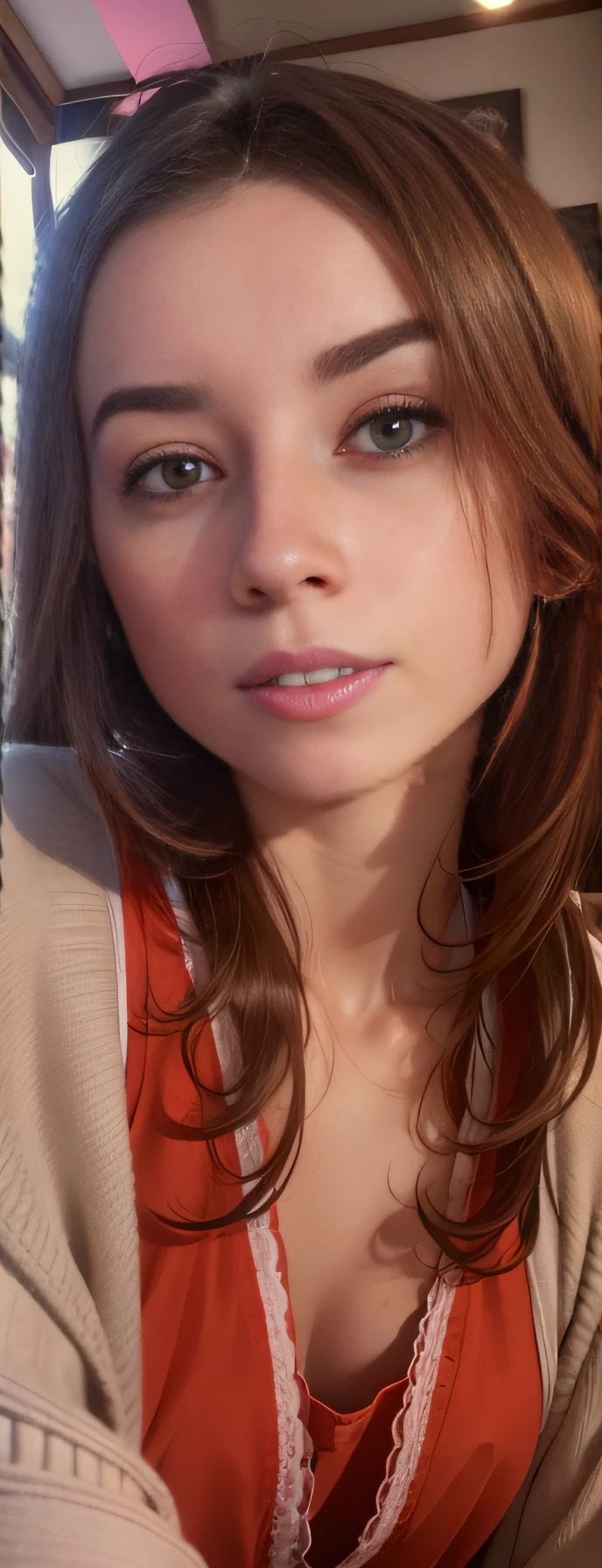 Female, 2k, best quality, petite, pale skin, beautiful, dark brunette, straight, under ware --auto