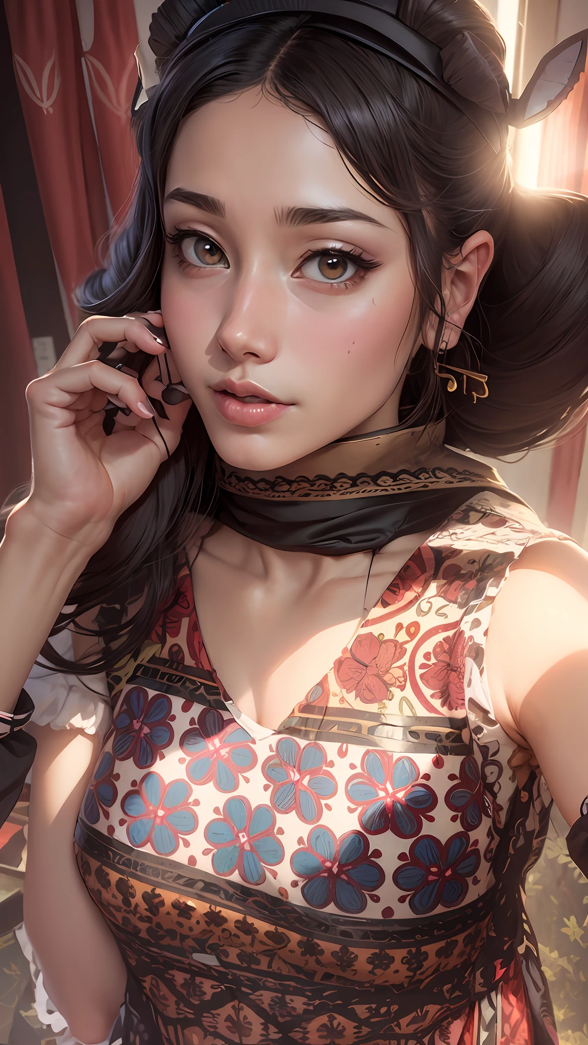 Make me hot and beautiful anime, change background