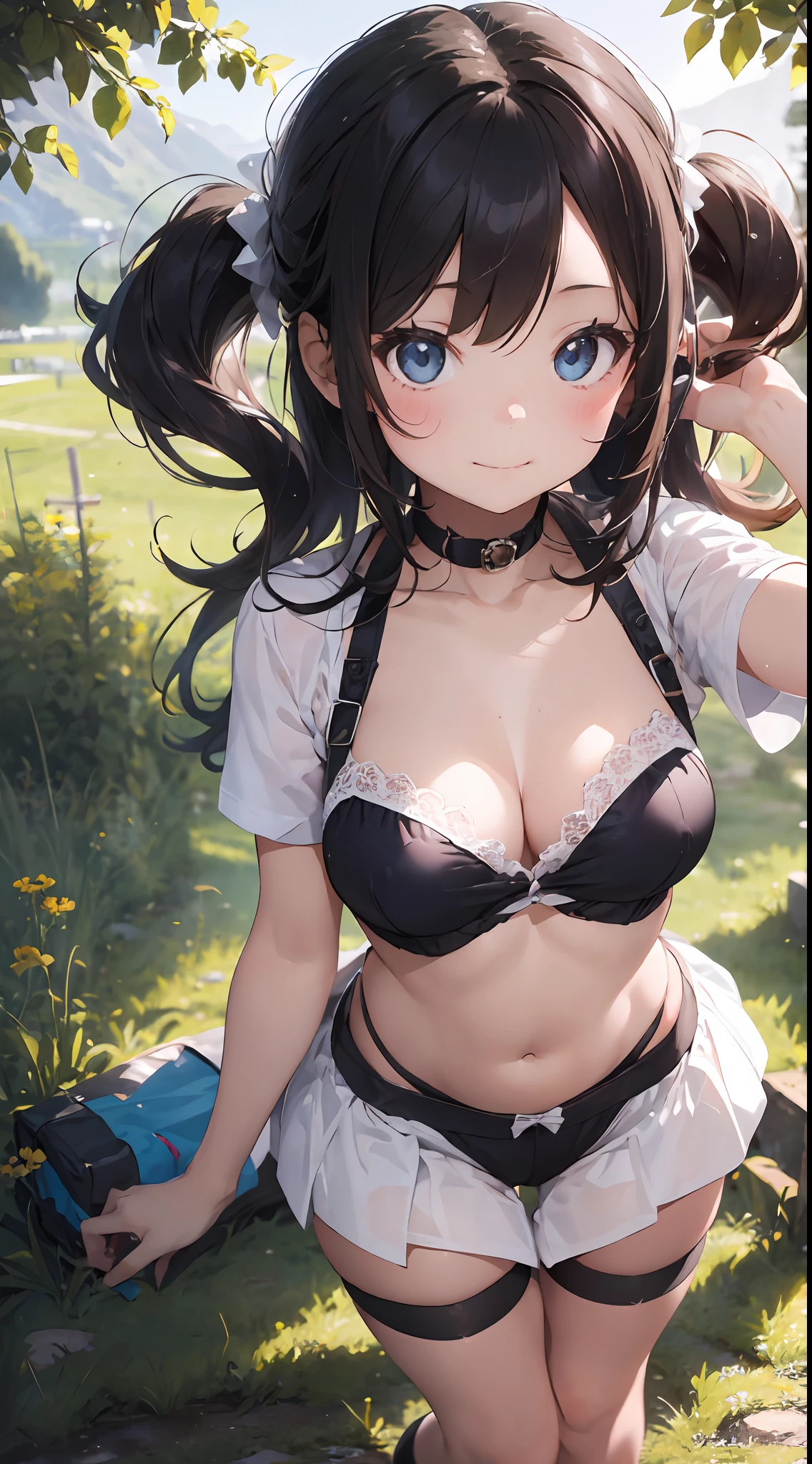 ((6year old girl:1.5)), Girl in 1, boobs loli, Petite girl, Complete anatomy, Whole body, child's body, child, Super Cute, garl, Little girl, Beautiful Girl, beautiful shining body, Bangs,Brown hair,high eyes,(aquamarine eyess), drooping eyes, Petite,tall eyes, beautiful girl with fine details, beautiful and delicate eyes, Detailed face, Beautiful eyes, beautiful shining body, a smile, Happiness, 

Whole body angle, alps, Shepherd's daughter, Mountain Girl, plein air, alpine meadow,

Natural light,((Realism: 1.2)), dynamic far view shot,Cinematic lighting, Perfect composition, by sumic.busty petite, ultra hyper-detailed, Official art, Maste Piece, (Best Quality:1.3), glint, the Extremely Detailed CG Unity 8K Wallpapers, Detailed background, Maste Piece, Best Quality, (Maste Piece), (Best Quality:1.4), (ultra-high-resolution:1.2), (hiper realistic:1.4), (Photorealistic:1.2), Best Quality, High quality, Hi-Def, Detail enhancement,