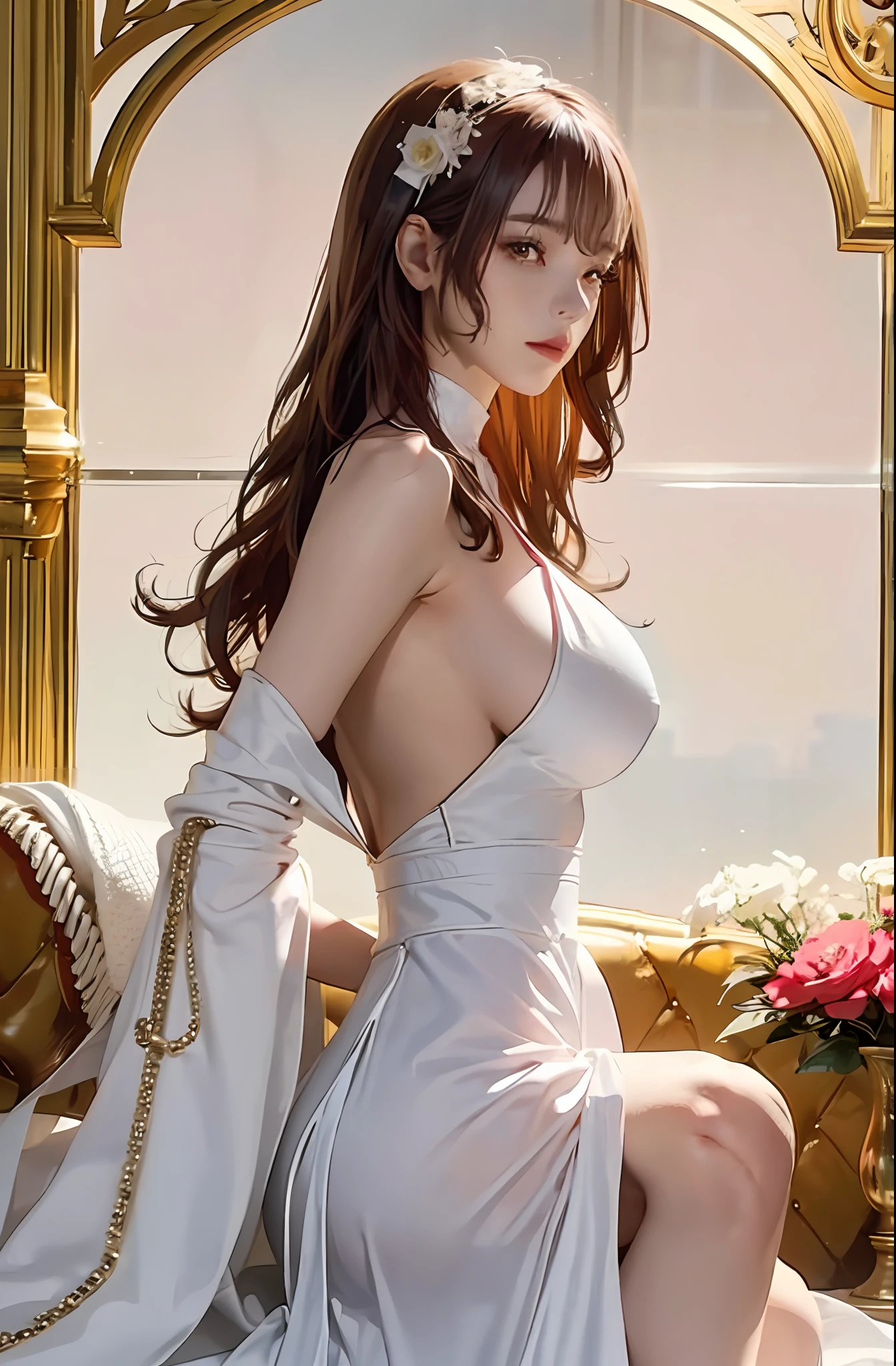 Official Art、Unity 8k Wallpapers、ultra-detailliert、Beautiful fece、Beautiful fece、masterpiece、top-quality、halterneck、Sexy look、Sexy girl、sexypose、
The Darkness, atmosphere, mystery, romanticism, Spooky, literary, art by, lo fashion, Victorian, ornamented, Complexity, Ironwork, Ren Hao, pondering, emotional depth, Supernatural,
1 girl in、独奏、coll、Half composition、transparent clothe、transparent clothe、Pink Cute、Pink soft、Proud and holy、Sacred、nude、Leaky shoulders、Leaked、fat buttocks、huge tit、Double chest、real light and shadow、Movie Light、Cinematic sensation、Light Effects、Sanctity、