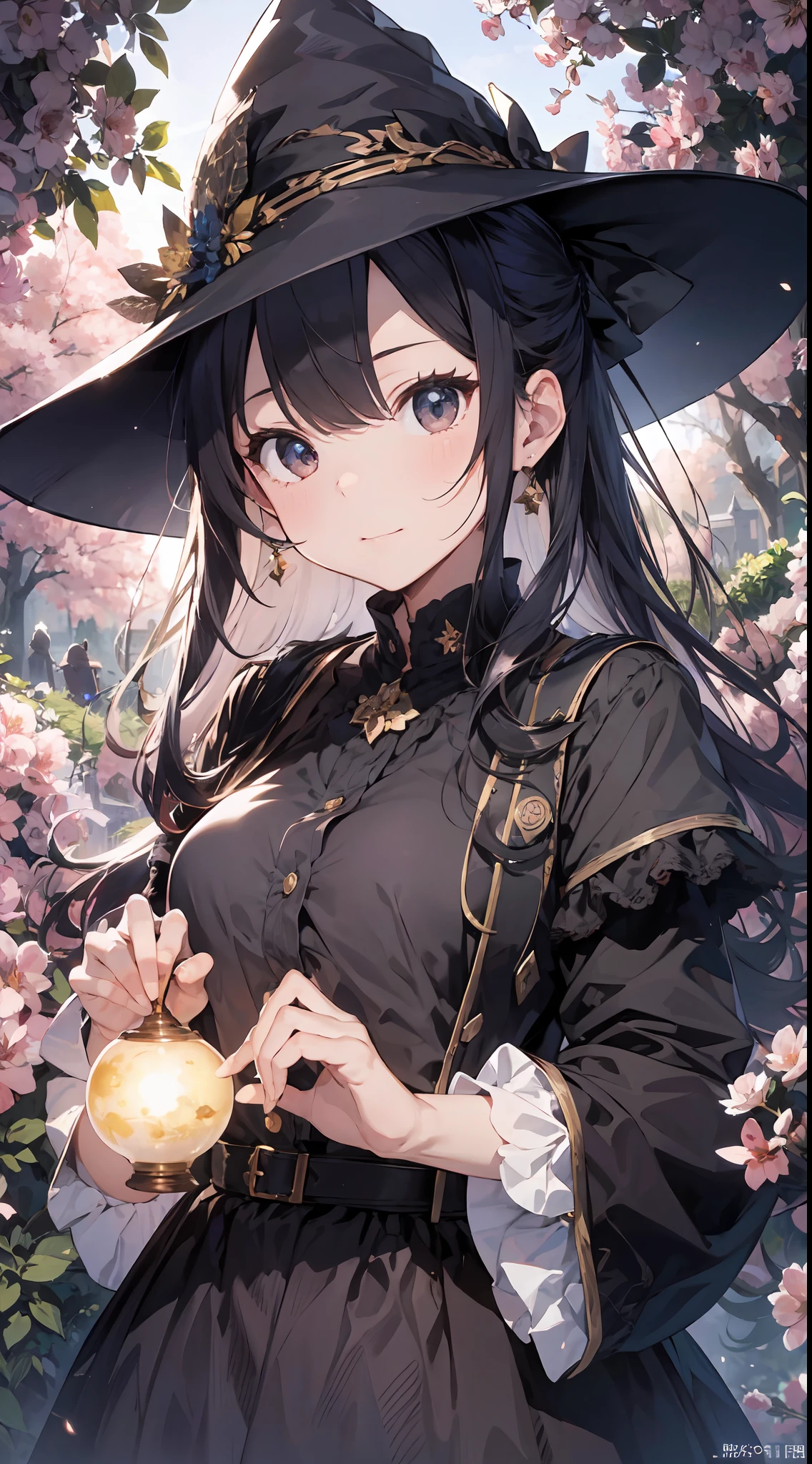 (Master masterpiece、最好质量、highestres、offcial art、Beautifully Aesthetic:1.2)、(Master masterpiece、最好质量、最好质量、offcial art、Beautifully Aesthetic:1.2)、(Master masterpiece、最好质量、最好质量、offcial art、Beautifully Aesthetic:1.2)、(1girl in:1.3)、Heavily detailed、(Fractal Art:1.3)、colourfull、highestdetailed、「Enchanting witch from another world」This painting titled、It depicts a captivating beautiful witch manipulating magic in the castle gardens without limits。The castle spreads out、The garden there is、It creates an atmosphere as if a door to another world has appeared..。

Standing at the center is、Beautiful witch in a sophisticated dress。His face is meticulously drawn.、He has a profound expression on his face, as if he strongly wishes for something.。In her hand is a luxurious wand.、From that wand is emitting mighty magical powers。 The magic cast is、It was released as an explosive force from the tip of the wand.、The energy that reverberates through the garden as a beam of colorful light is very powerful.、A beam of light makes a large trajectory in the sky。

The charm of this painting is、The mighty and enchanting beauty of the witch、ve、It skillfully captures the mystique of the garden.。 、And the witch's facial expressions and movements are very realistic.、It has the power to draw the viewer into the place。

Moreover、the light and shadow production is also stunning。The beam of light emitted by the cane is、Illuminate the gardens and castle、pure、Creates a sense of distance from the visual light source to the witch.。Quality produces realistic images、It can convey visual beauty and story appeal at the same time。

This is、Not only visually appealing works、It is a work that further enriches the visual experience by drawing a story.。 」We are thinking about the theme to the fullest。The images are very realistic and、Very detailed and、Must be a high resolution 16k。Sony F and 24-105mm f / Use a Sony Alpha 4 mirrorless camera with 1G OSS lenses。ISO sensitivity to 32,000、Shutter speed 1/Set to 125 se