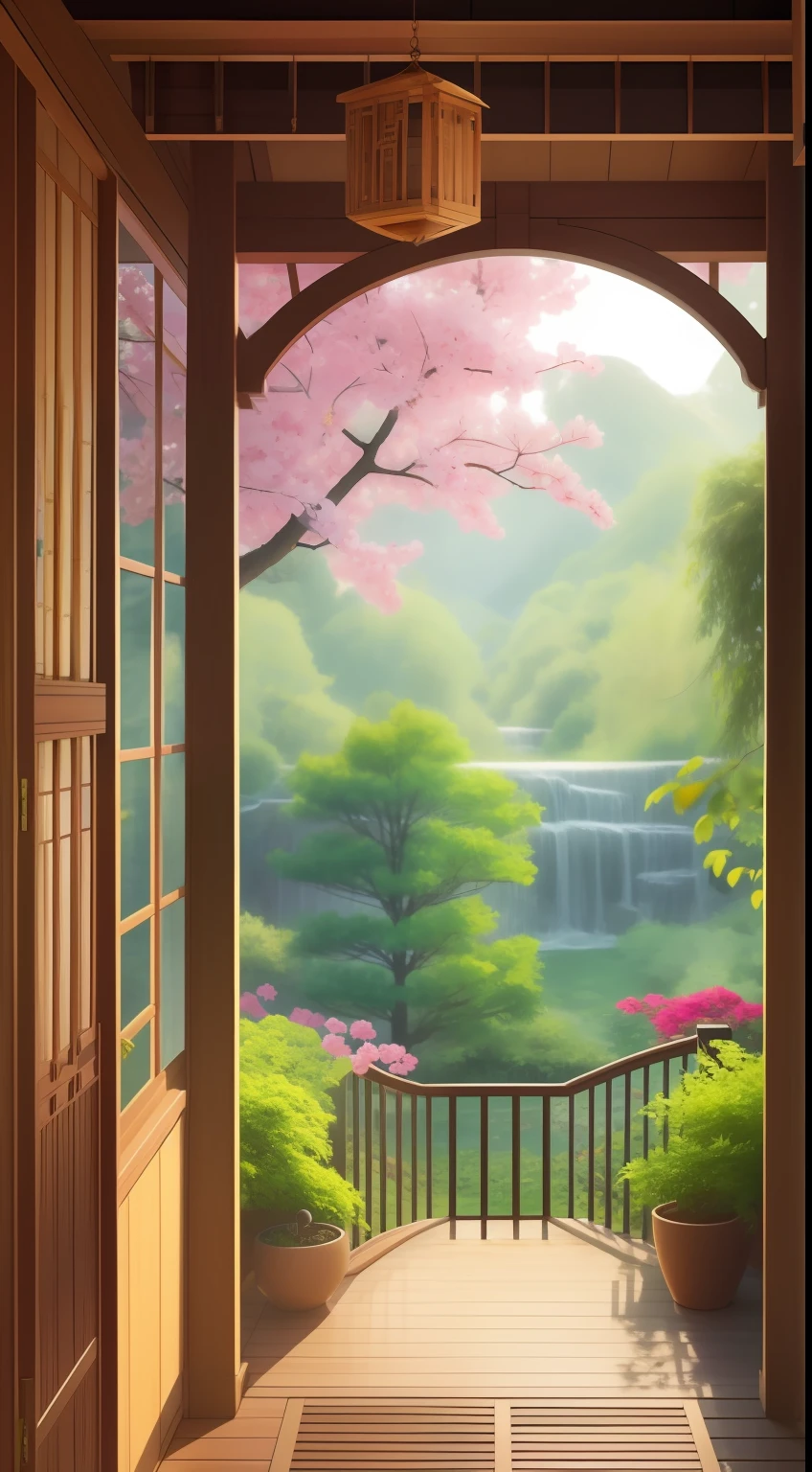 mont々The sound of wind chimes echoes in、Echoing in the distance