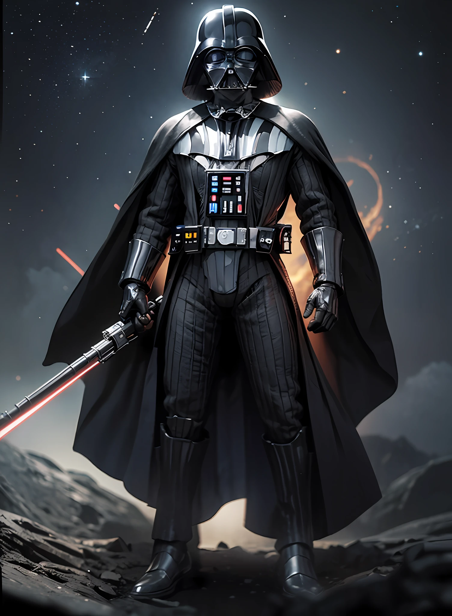 darth vader com arma |, in the space