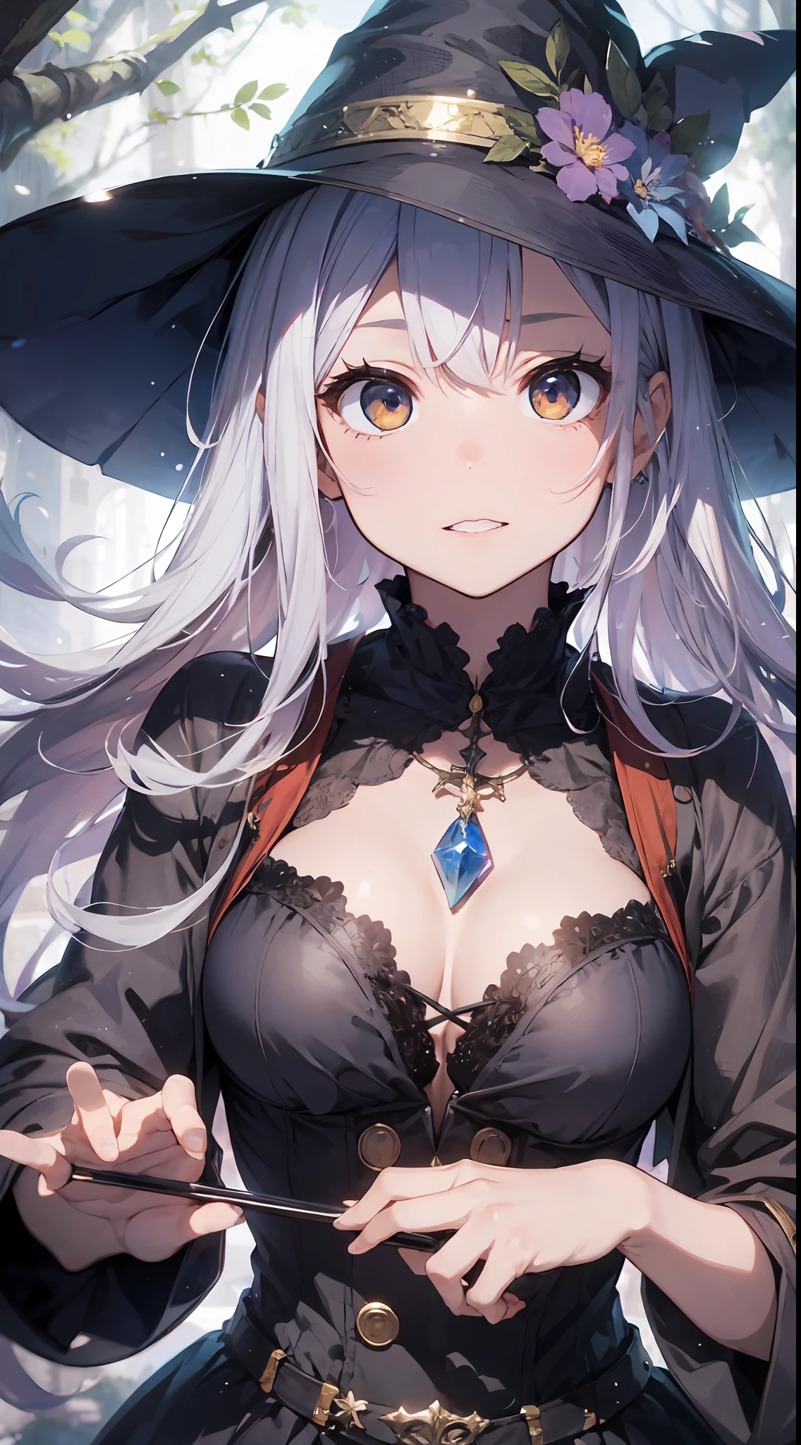 (Master masterpiece、最好质量、highestres、offcial art、Beautifully Aesthetic:1.2)、(Master masterpiece、最好质量、最好质量、offcial art、Beautifully Aesthetic:1.2)、(Master masterpiece、最好质量、最好质量、offcial art、Beautifully Aesthetic:1.2)、(1girl in:1.3)、Very Details、(Fractal Art:1.3)、colourfull、highestdetailed、「Enchanting witch from another world」This painting titled、It depicts a captivating beautiful witch manipulating magic in the castle gardens without limits。The castle spreads out、The garden there is、It creates an atmosphere as if a door to another world has appeared..。
Standing at the center is、Beautiful witch in a sophisticated dress。His face is meticulously drawn.、He has a profound expression on his face, as if he strongly wishes for something.。In her hand is a luxurious wand.、From that wand is emitting mighty magical powers。 The magic cast is、It was released as an explosive force from the tip of the wand.、The energy that reverberates through the garden as a beam of colorful light is very powerful.、A beam of light makes a large trajectory in the sky。
The charm of this painting is、The mighty and enchanting beauty of the witch、ve、It skillfully captures the mystique of the garden.。 、And the witch's facial expressions and movements are very realistic.、It has the power to draw the viewer into the place。
Moreover、the light and shadow production is also stunning。The beam of light emitted by the cane is、Illuminate the gardens and castle、pure、Creates a sense of distance from the visual light source to the witch.。Quality produces realistic images、It can convey visual beauty and story appeal at the same time。
This is、Not only visually appealing works、It is a work that further enriches the visual experience by drawing a story.。 」We are thinking about the theme to the fullest。The images are very realistic and、Very detailed and、Must be a high resolution 16k。Sony F and 24-105mm f / Use a Sony Alpha 4 mirrorless camera with 1G OSS lenses。ISO sensitivity to 32,000、Shutter Speed 1/Set to 125 second