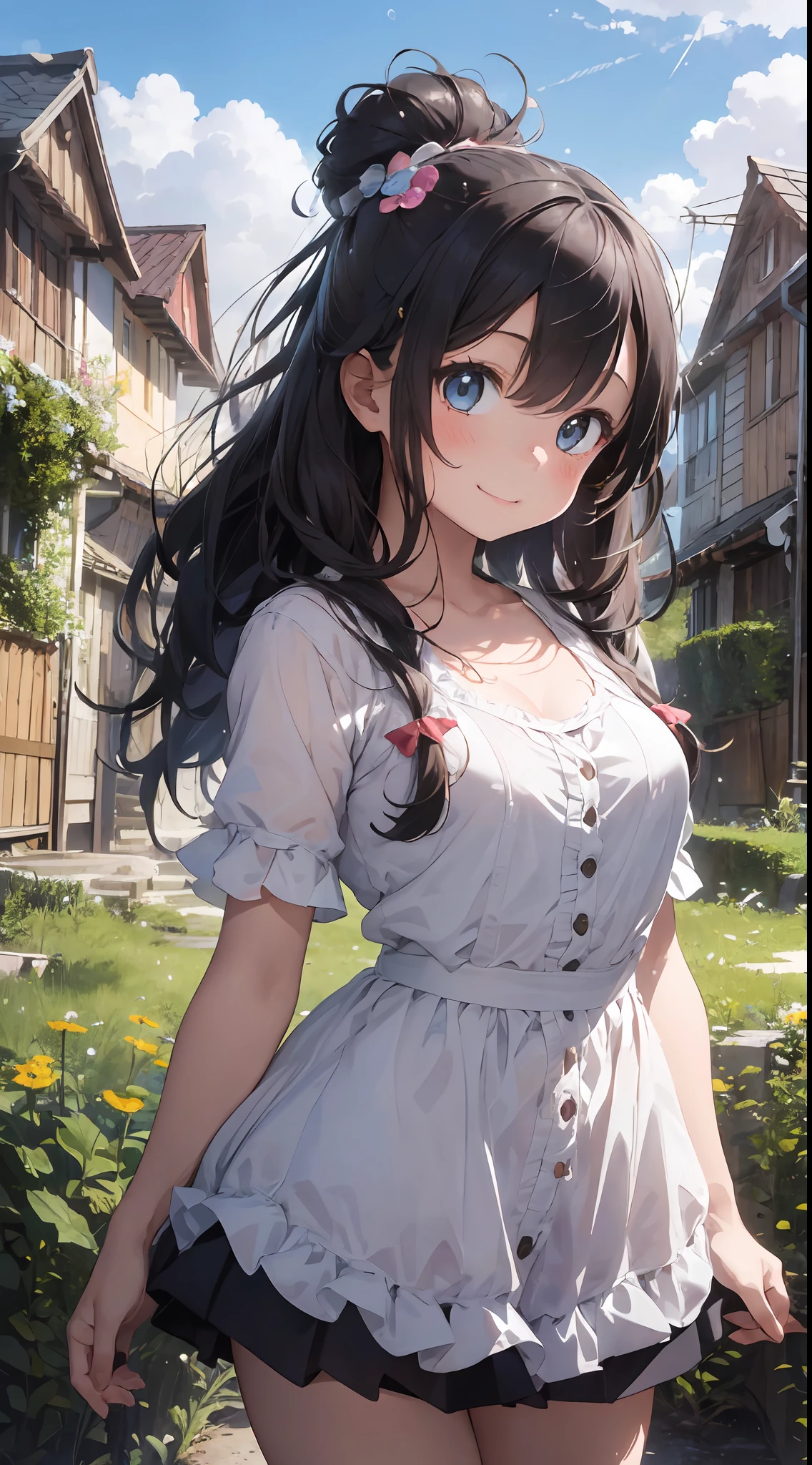 ((6ar olirl:1.5)), Girl in 1, boobs loli, Petite girl, Complete anatomy, Whole body, childdy, child, Supte, garl, Little girl, Bel Girl, beautiful shining body, Bangs,Brown hair,high eyes,(aquamarine eyess), drooping eyes, Petite,tall eyes, beautiful girl with fine details, beautiful and delicate eyes, Detailed face, Beautiful eyes, beautiful shining body, a smile, Happiness,
Whole body angle, alps, Shepherd's daughter, Mountain Girl, plein air, alpine meadow,
Natural light,((Realism: 1.2)), dynamic far view shot,Cinematic lighting, Perfect composition, by sumic.busty petite, ultra hyper-detailed, Official art, Maste Piece, (Best Quality:1.3), glint, the Extremely Detailed CG Unity 8K Wallpapers, Detailed background, Maste Piece, Best Quality, (Maste Piece), (Best Quality:1.4), (ultra-high-resolution:1.2), (hiper realistic:1.4), (Photorealistic:1.2), Best Quality, High quality, Hi-Def, Detail enhancement,
