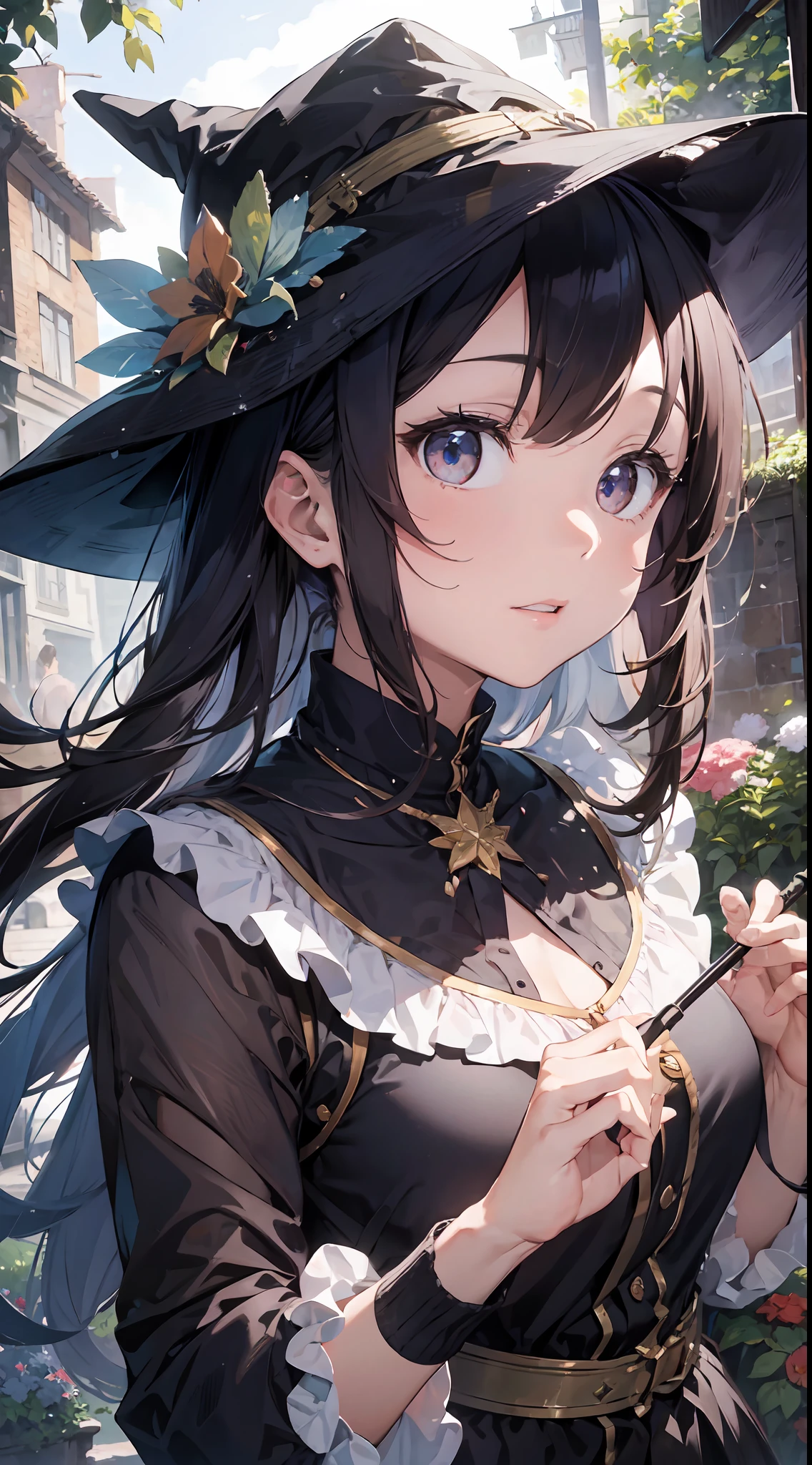 (Master masterpiece、最好质量、highestres、offcial art、Beautifully Aesthetic:1.2)、(Master masterpiece、最好质量、最好质量、offcial art、Beautifully Aesthetic:1.2)、(Master masterpiece、最好质量、最好质量、offcial art、Beautifully Aesthetic:1.2)、(1girl in:1.3)、Very Details、(Fractal Art:1.3)、colourfull、highestdetailed、「Enchanting witch from another world」This painting titled、It depicts a captivating beautiful witch manipulating magic in the castle gardens without limits。The castle spreads out、The garden there is、It creates an atmosphere as if a door to another world has appeared..。

Standing at the center is、Beautiful witch in a sophisticated dress。His face is meticulously drawn.、He has a profound expression on his face, as if he strongly wishes for something.。In her hand is a luxurious wand.、From that wand is emitting mighty magical powers。 The magic cast is、It was released as an explosive force from the tip of the wand.、The energy that reverberates through the garden as a beam of colorful light is very powerful.、A beam of light makes a large trajectory in the sky。

The charm of this painting is、The mighty and enchanting beauty of the witch、ve、It skillfully captures the mystique of the garden.。 、And the witch's facial expressions and movements are very realistic.、It has the power to draw the viewer into the place。

Moreover、the light and shadow production is also stunning。The beam of light emitted by the cane is、Illuminate the gardens and castle、pure、Creates a sense of distance from the visual light source to the witch.。Quality produces realistic images、It can convey visual beauty and story appeal at the same time。

This is、Not only visually appealing works、It is a work that further enriches the visual experience by drawing a story.。 」We are thinking about the theme to the fullest。The images are very realistic and、Very detailed and、Must be a high resolution 16k。Sony F and 24-105mm f / Use a Sony Alpha 4 mirrorless camera with 1G OSS lenses。ISO sensitivity to 32,000、Shutter Speed 1/Set to 125 second