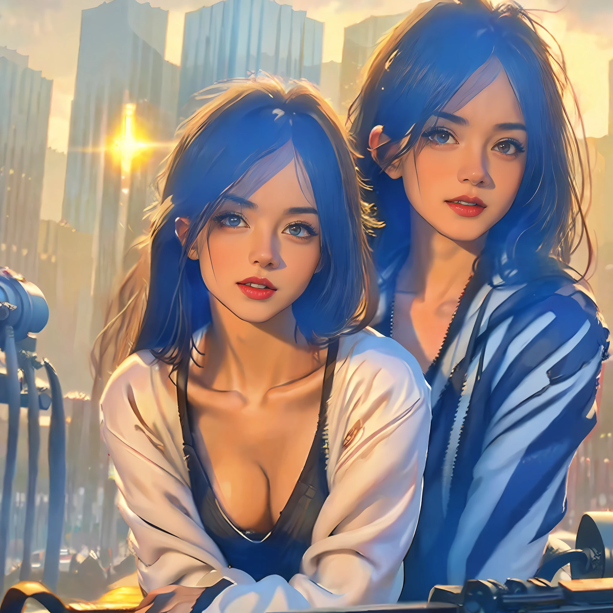 Highly detailed RAW color photographs, beautiful young girls, dynamic poses, (wide hips), (detailed skin), (detailed lips), (detailed eyes), (universe: 1.4), (graveyard: 1.1), (sci-fi setting) (facial detail), (curves), eye detail, color difference, depth of field, soft lighting, masterpiece, best quality, complex, (lens flare: 0.7), (lens flare: 0.7), (lens flare: 0.7), particle effects, ray tracing, tone mapping, very fine, conceptual art Smooth, sharp focus, dramatic lighting, very Detailed artwork, movies, hyperrealistic paintings, trends on Artstation, 8K, incredible shadows, realistic, (highly detailed background: 1.2), art of midjourney