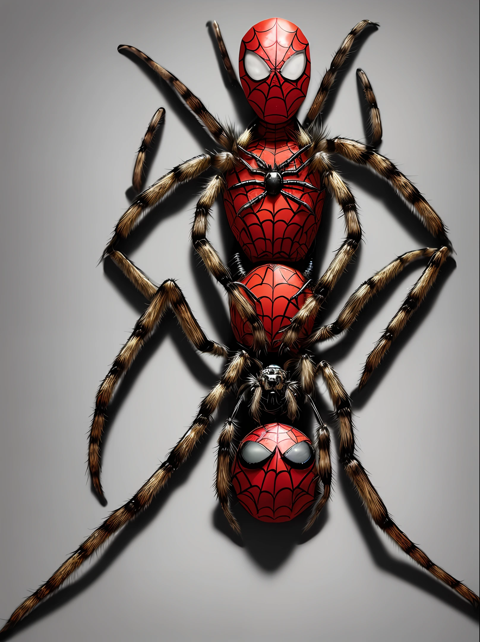 A spider with a human face on its belly