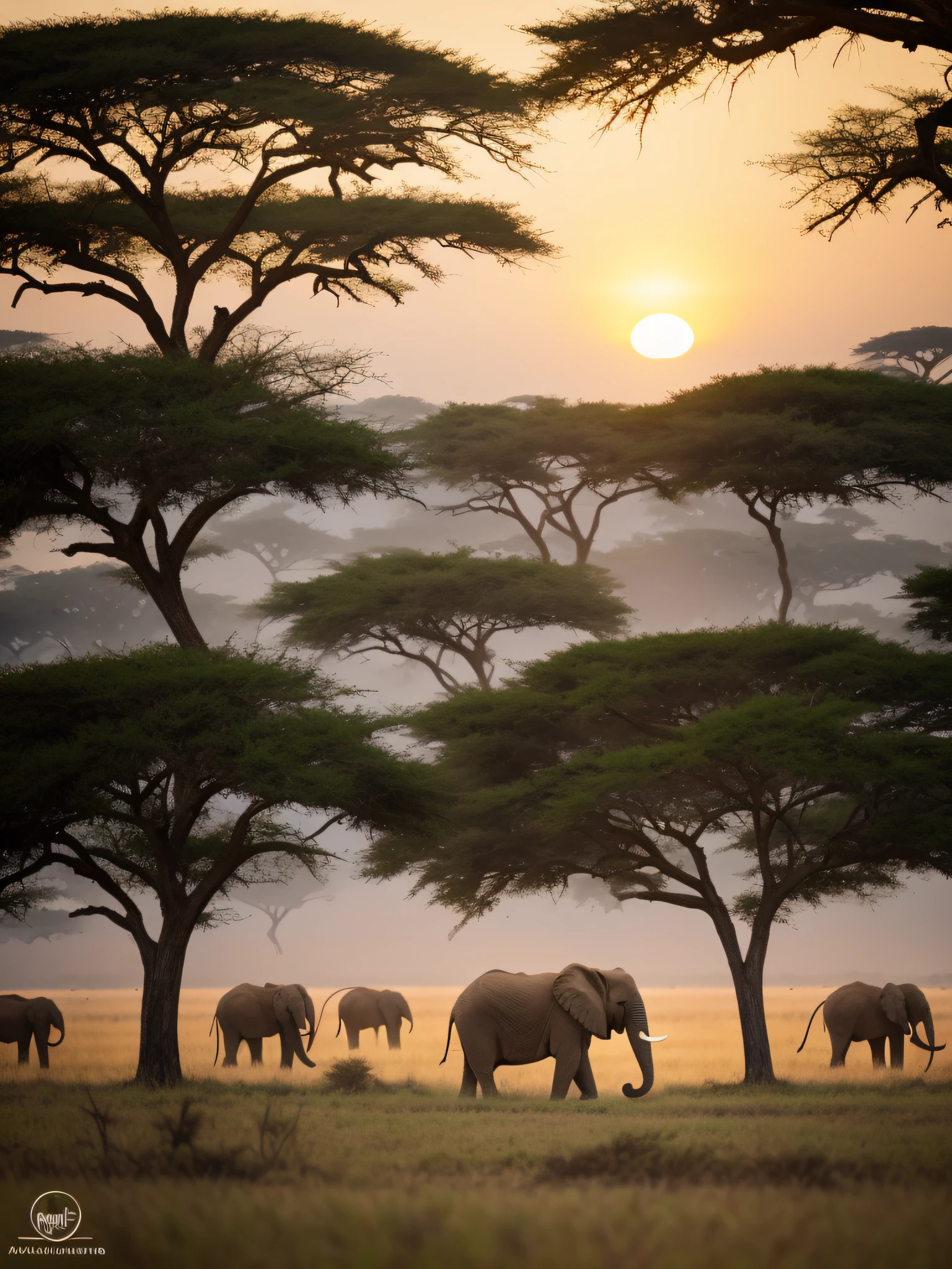 With Nikon D850 camera and Nikon AF-S 200-500mm f telephoto lens/5.6, capturamos um elefante na savana africana. The golden light of the sunset creates a soft and serene atmosphere. Low camera angle highlights elephant grandeur, while the savannah environment provides authentic context. The time of day enhances the colors and textures, and the combination of camera and lens allows you to capture precise details. A imagem transmite a beleza e serenidade dos elefantes em seu habitat natural.