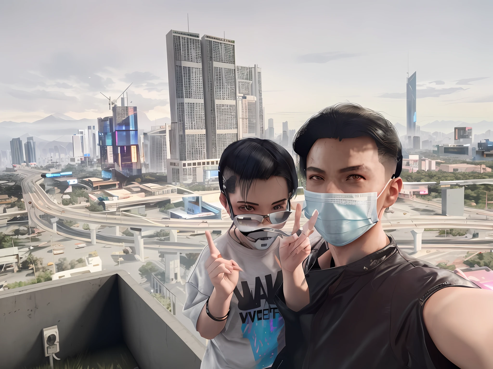 a man in a black jacket and glasses stands in front of a futuristic city, vr game, cyberpunk vibe, cyberpunk vibes, deeper into the metaverse we go, has cyberpunk style, cyberpunk theme, in cyber punk 2077, cyberpunk futuristic, cyberpunk future, synthwave, wearing cyberpunk streetwear, futuristic cyberpunk, cyberpunk tech, retro cyberpunk, synthwave style