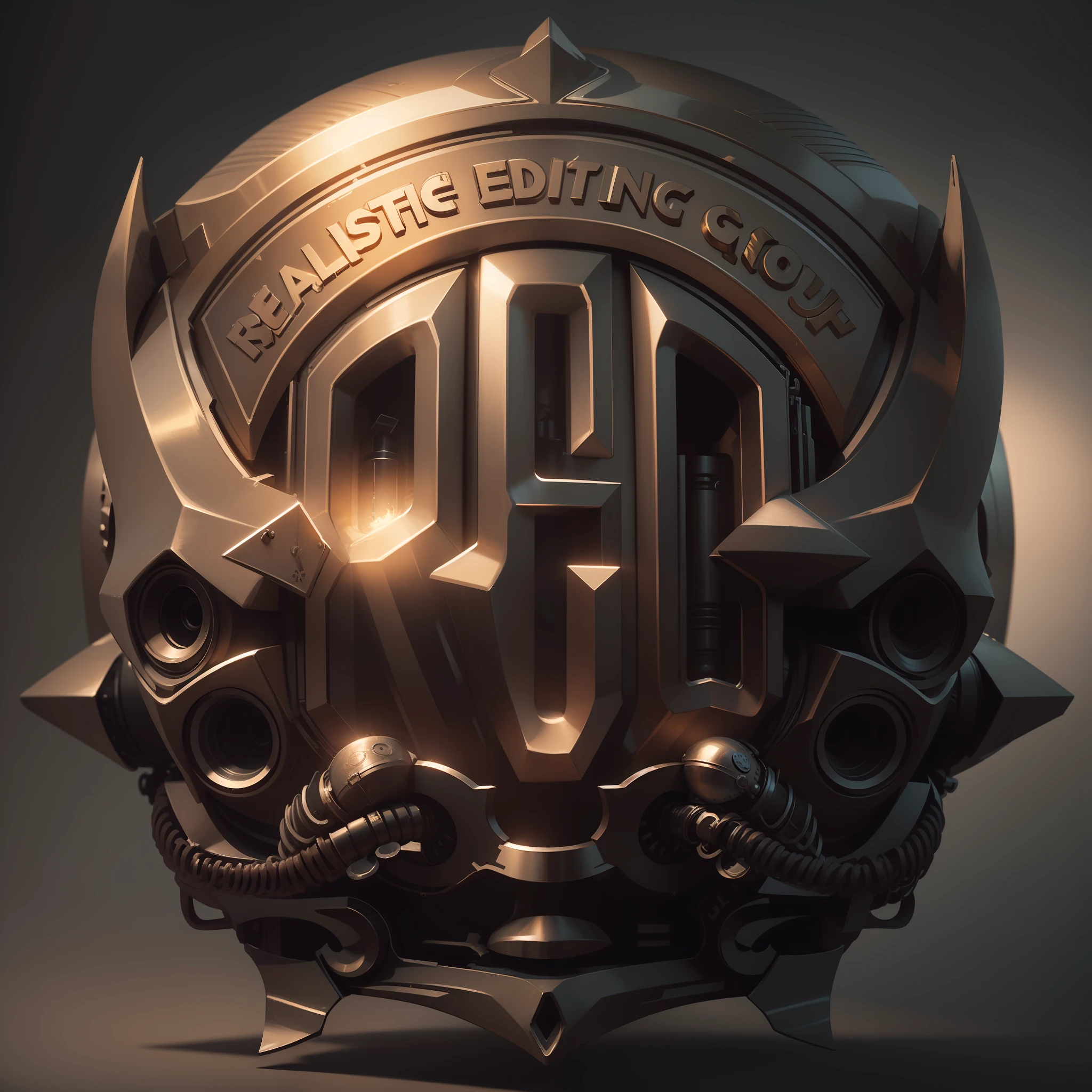 Realistic, high details, high resu, logo, full steampunk,