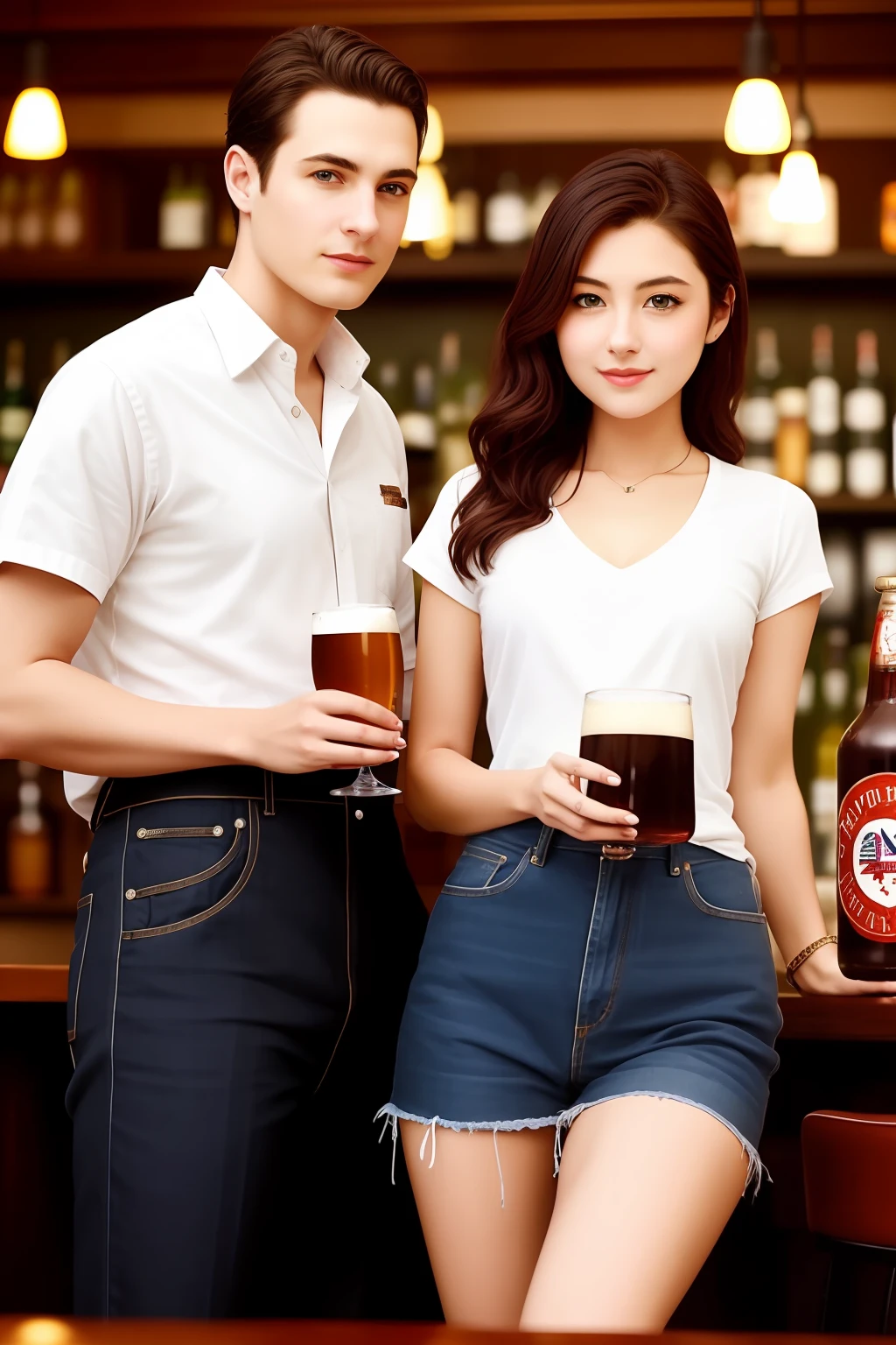 American flag、Beautuful Women、pub、revolver、steed、pub