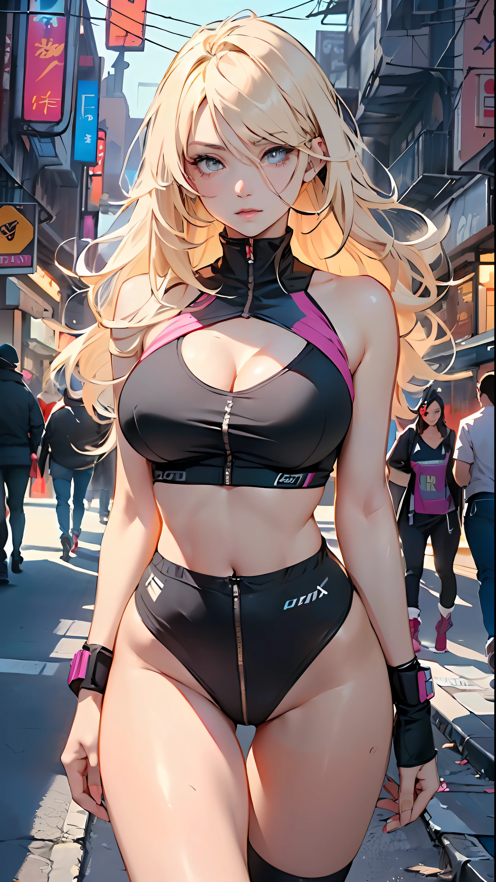 sport girl,(1girl:1.3),((anime girl with extremely cute and beautiful blonde hair walking seductively down the street)),
((((Two twins girls)))), 2 sporty twins girls,(2girls:1.3),((two anime twins with extremely cute and beautiful blonde hair walking seductively down the street)),
(large breasts:1.4),saggy breasts,(((very light blonde hair:1.35, straight hair, long hair:1.4, colored inner hair,ear breathing))),((heterochromia, eye1 blue, eye2 green, perfect eyes, upturned eyes:1.3, beautiful detailed eyes, finely detailed beautiful eyes:1, big highlight on eyes:1.2)), (fat:1.2),(((lustrous skin:1.5,bright skin: 1.5,skin tanned,shiny skin,very shiny skin,shiny body,plastic glitter skin,exaggerated shiny skin))),(spider lower abdomen,narrow waist,wide hip,athletic body,inflated legs,delicate detailed fingers,detailed body,detailed arms,human hands, detailed hands),
cute,slutty,seductive,erotic,nsfw,
zettai ryouiki,revealing clothing,show skin,((((underboob)))),((sport tiny bra magenta, sport thong,visible thong straps)),(wearing a sport outfit:1.3,sport clothes,semi-naked,with little clothing,),(detailed outfit,detailed clothes),
(dynamic pose:1.0), embarrassed, centered, scale to fit dimensions, Rule of thirds,
outdoors, ((night view)), (cyberpunk night street Background: 1.5,dark sky,alleyway,lonely alley,thick clouds, detailed background:1.25),
(best quality), (high resolution), (sharp focus), (ultra detailed), (extremely detailed), (extremely high quality artwork), 8k_wallpaper, (extremely detailed CG 8k),(very fine 8K CG), ((hyper super ultra detailed perfect piece)), flawless, (((masterpiece))), illustration, vibrant colors, (intricate), High contrast, Selective lighting, Double exposure, HDR (High Dynamic Range), Post-processing, Background blur,
