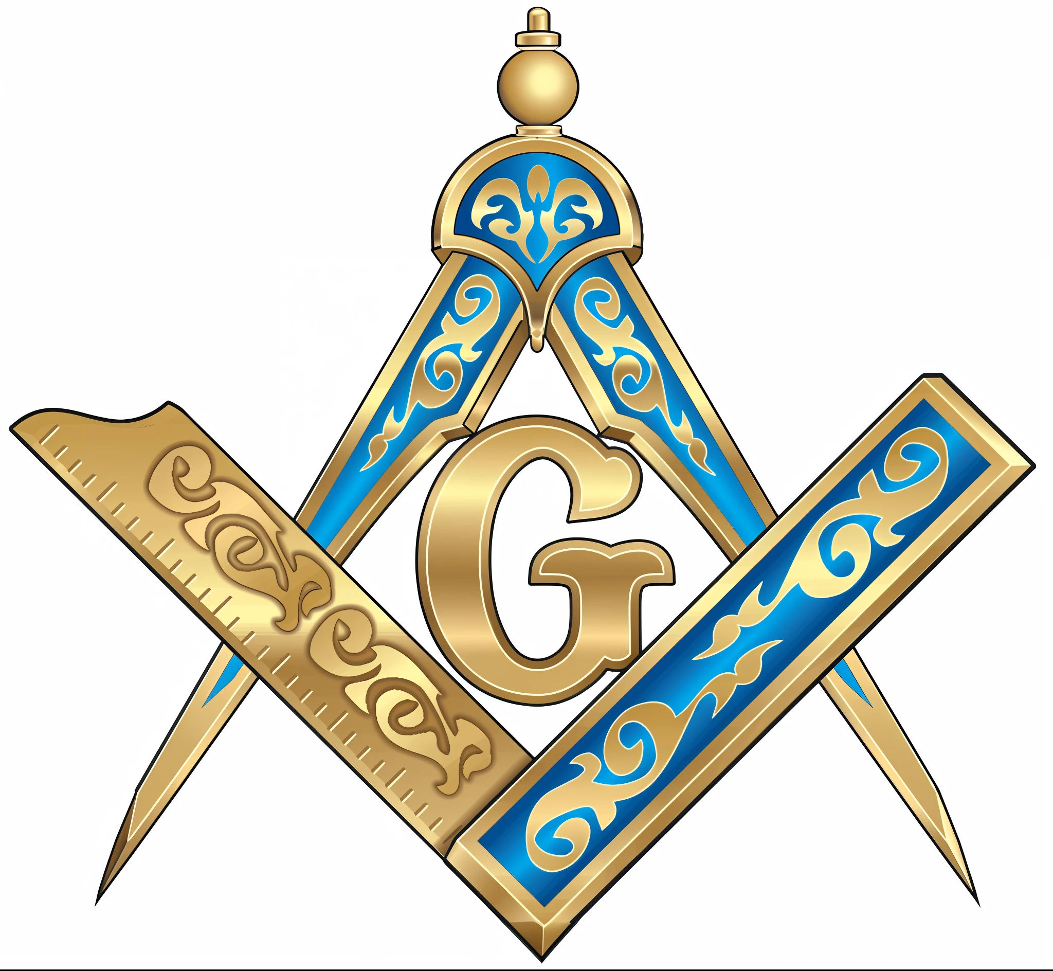 A closeup of a Masonic symbol with a ruler and a compass, masonic symbols, freemason symbol, freemasons, masonic, masonic art, preservar formas, tons terrosos, em 2D, sem pessoas,