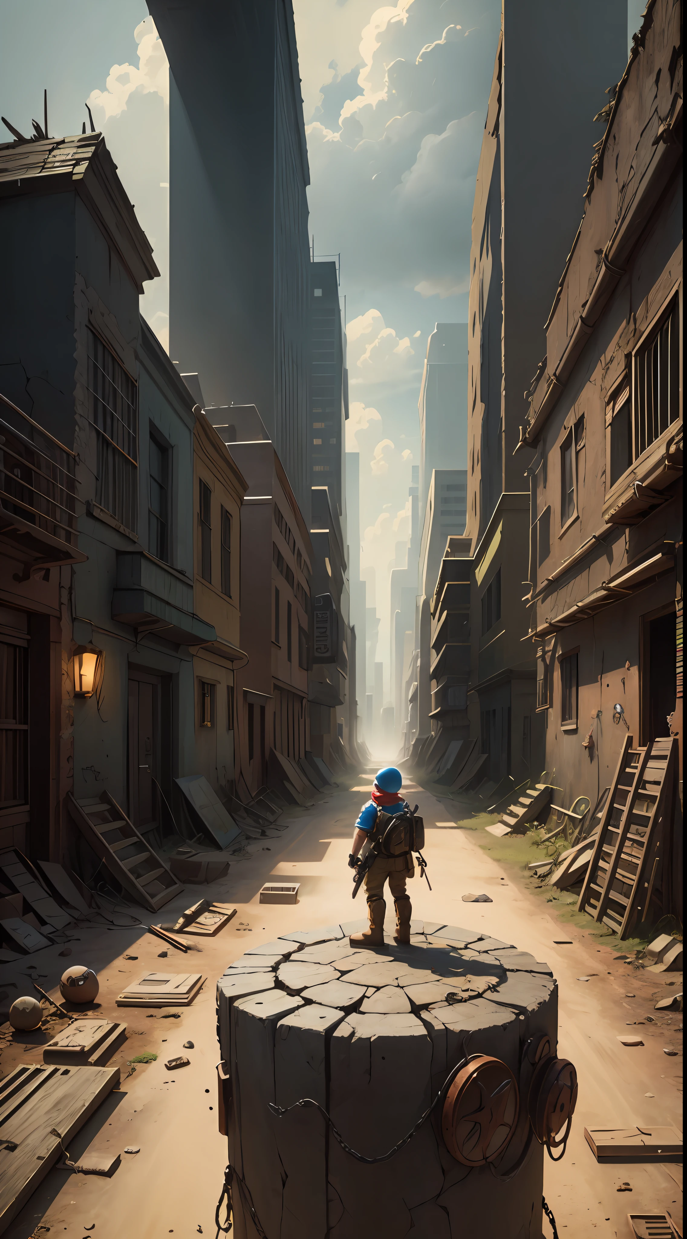 Post apocalyptic world of Super Mario Word