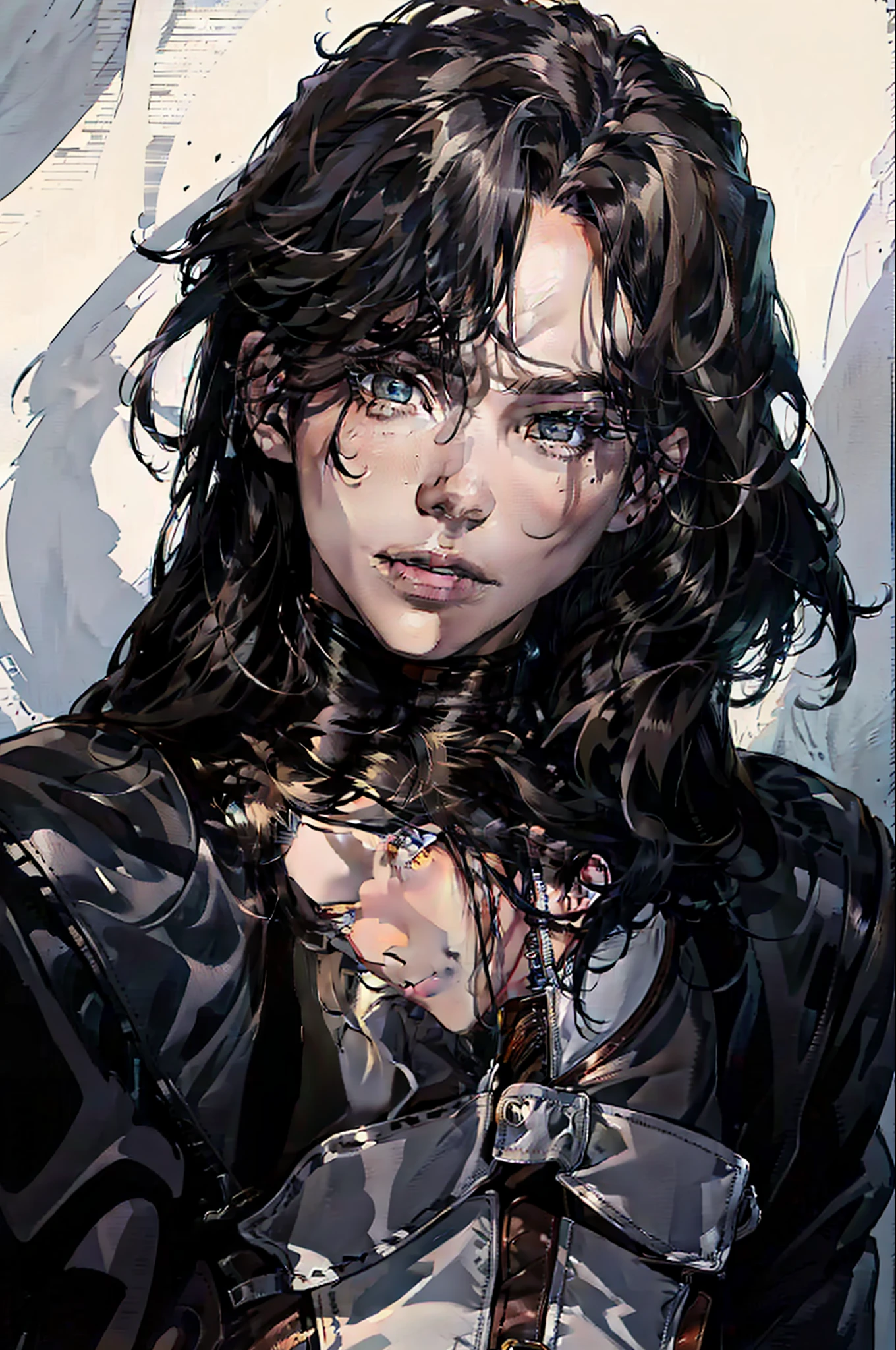 (absurdres, highres, ultra detailed), 1man, 30 years old man, adult man, handsome, tall,, finely detailed eyes and detailed face, leather pants, (((open chest))), (((underbust corset))), night, smile, dutch angle, ((long hair, white hair)), gold details, gothic, vampire, vampire prince, dark, simple clothes, looking at the view, tan skin, detailed eyes, (masculine), sexy, elegant, long bangs, detailed hands, (((gray eyes))), corset, flirt,
